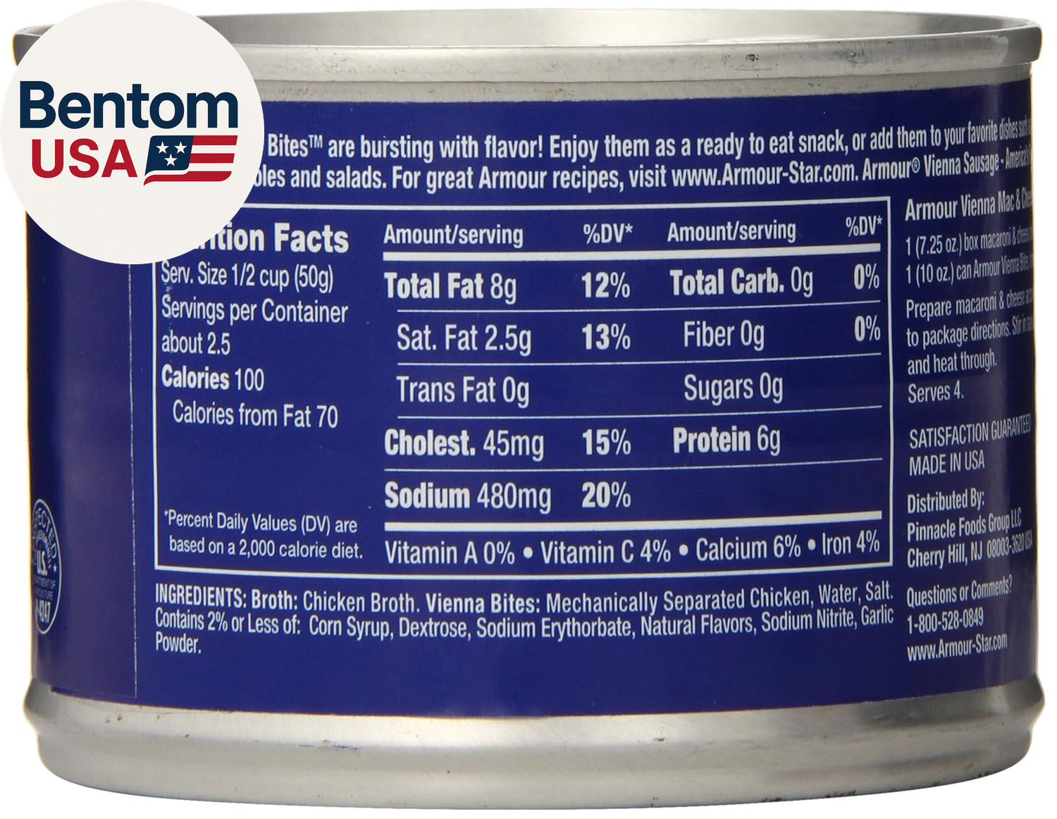 Star Chicken Vienna Sausage Bites, Canned Sausage, 10 OZ (Pack of 12)