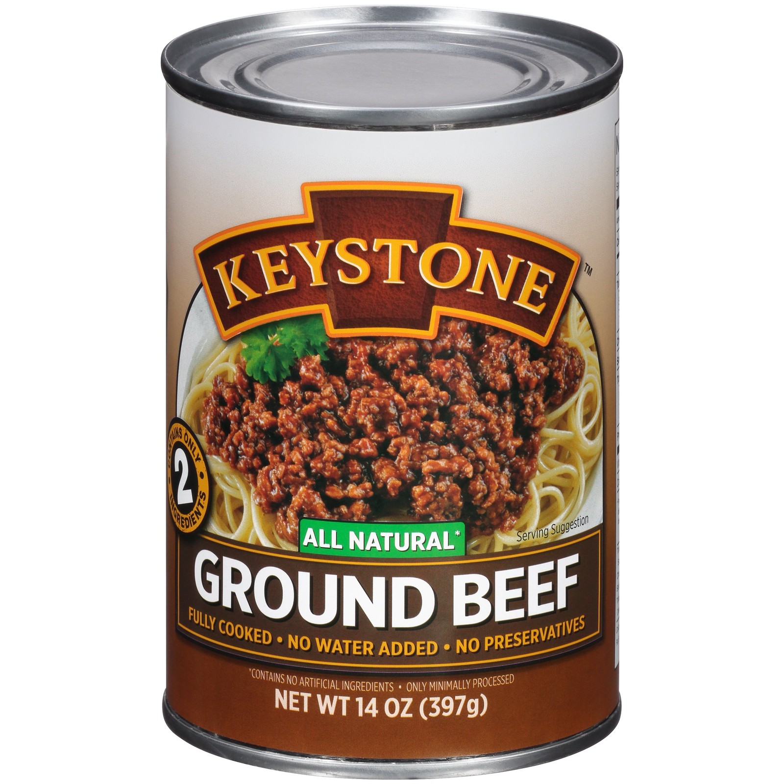 Keystone All Natural Ground Beef 14 Ounce Long Term 14 (Pack of 1)