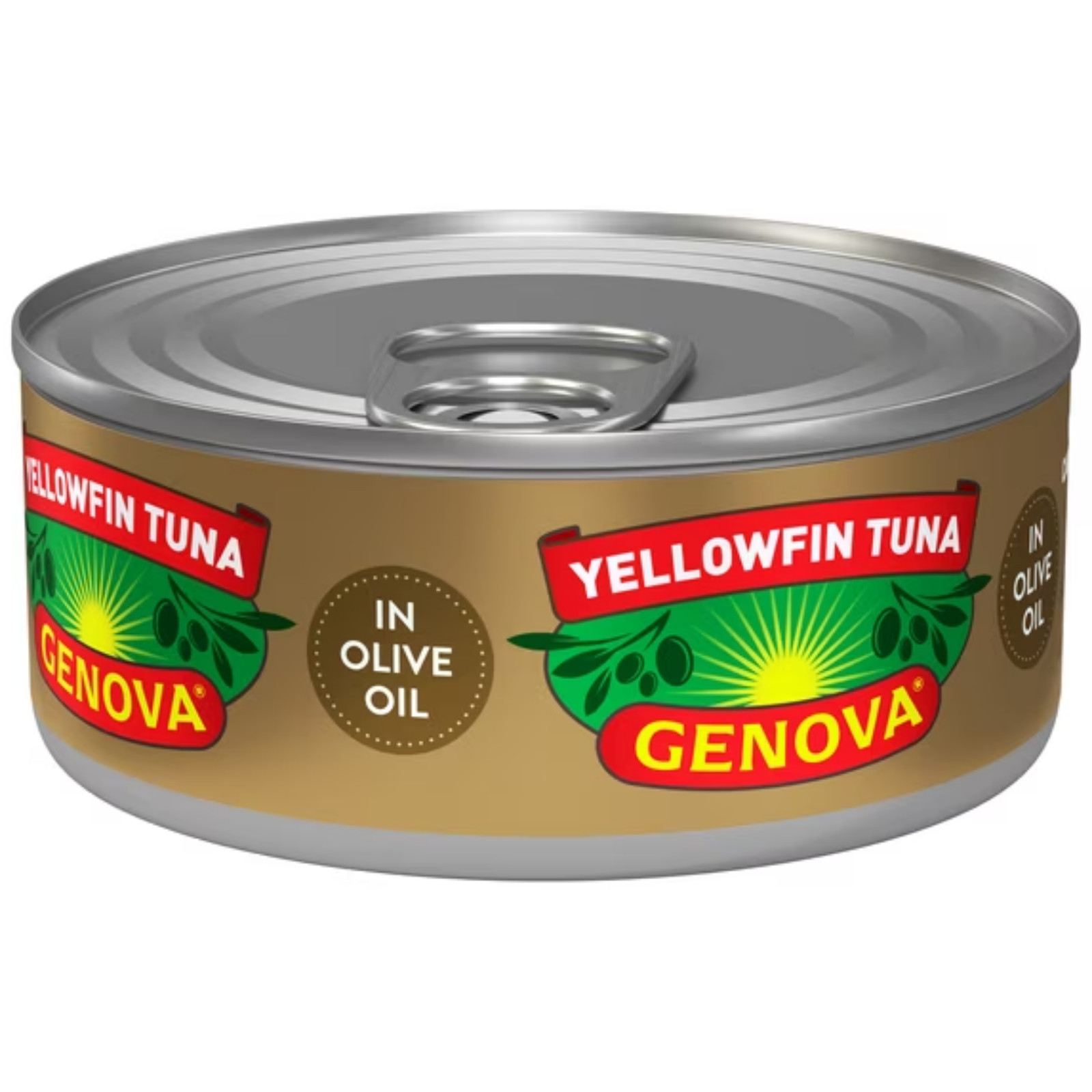 (4 Pack) Genova Tonno Solid Light Tuna in Olive Oil 5 oz Can – Total 20 oz