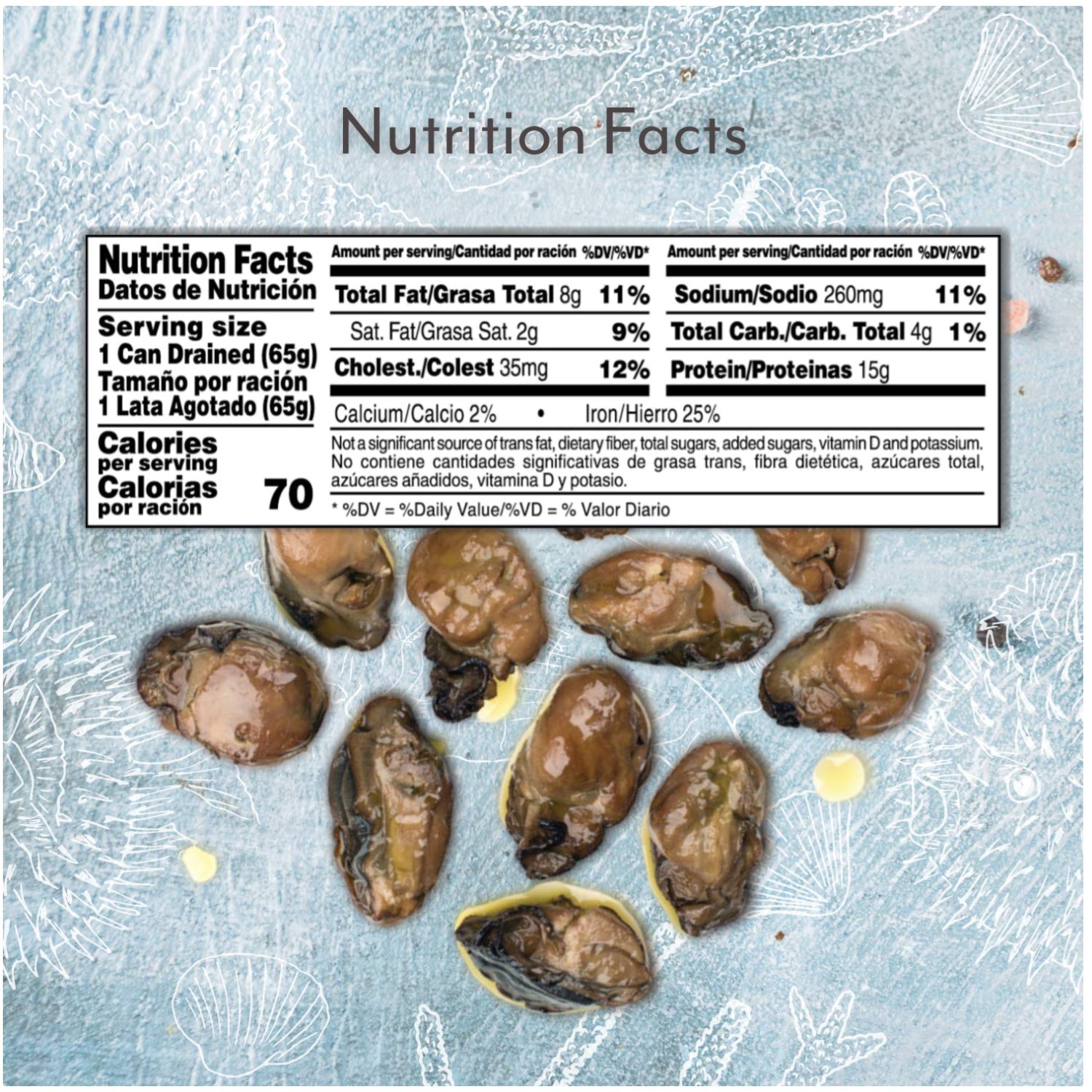 Cherrywood Smoked Oysters in Oil, Wild Caught, 3oz x 3