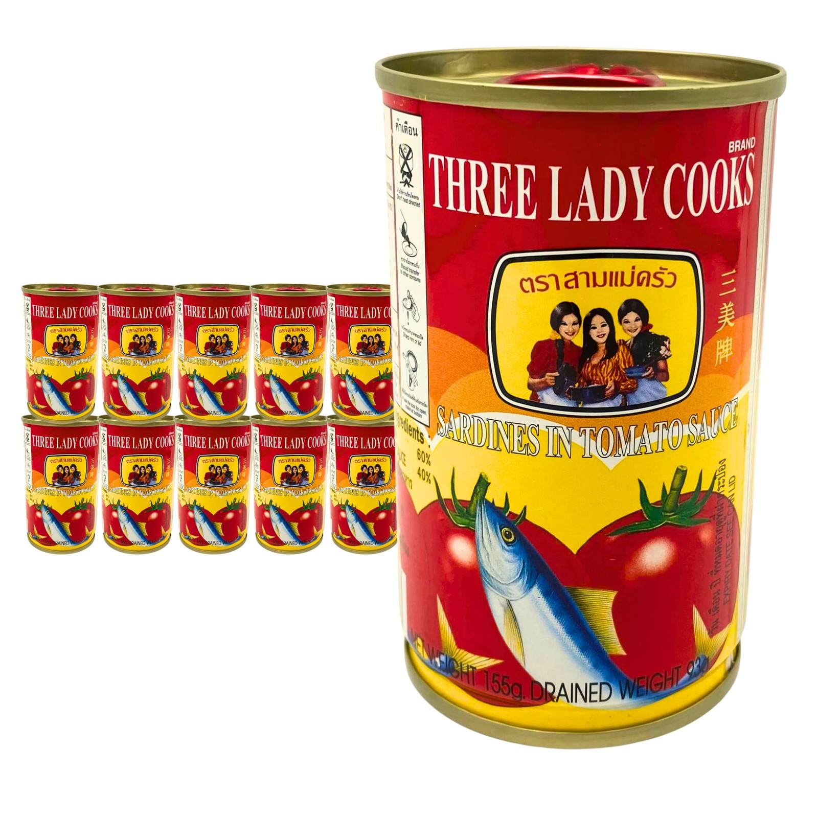 Canned Sardines in Tomato Sauce, 5.47 oz (Pack of 10), Wild Caught Sardines, …