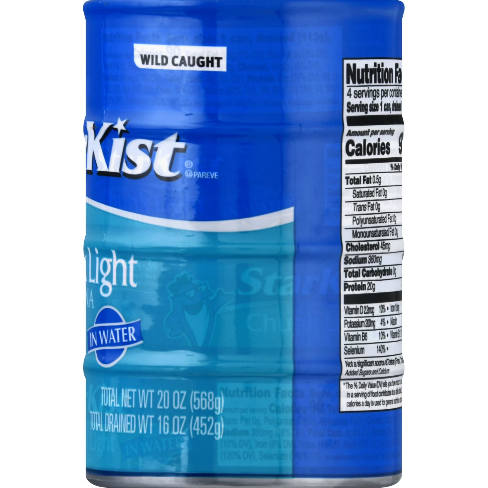 (2 pack) StarKist Chunk Light Tuna in Water, 20g Protein, 5 oz, 4 Can…..