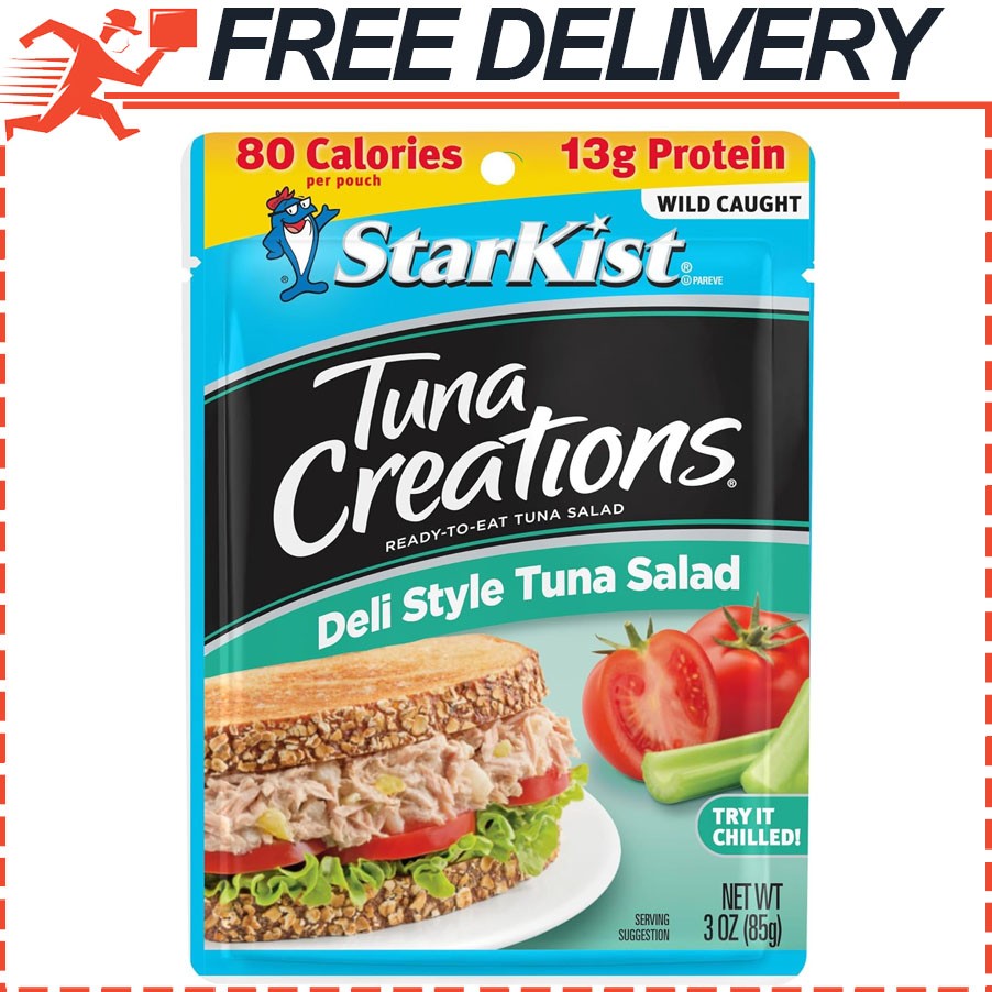 StarKist Tuna Creations Deli Style Tuna Salad Pouch 3oz Wild Caught High Protein