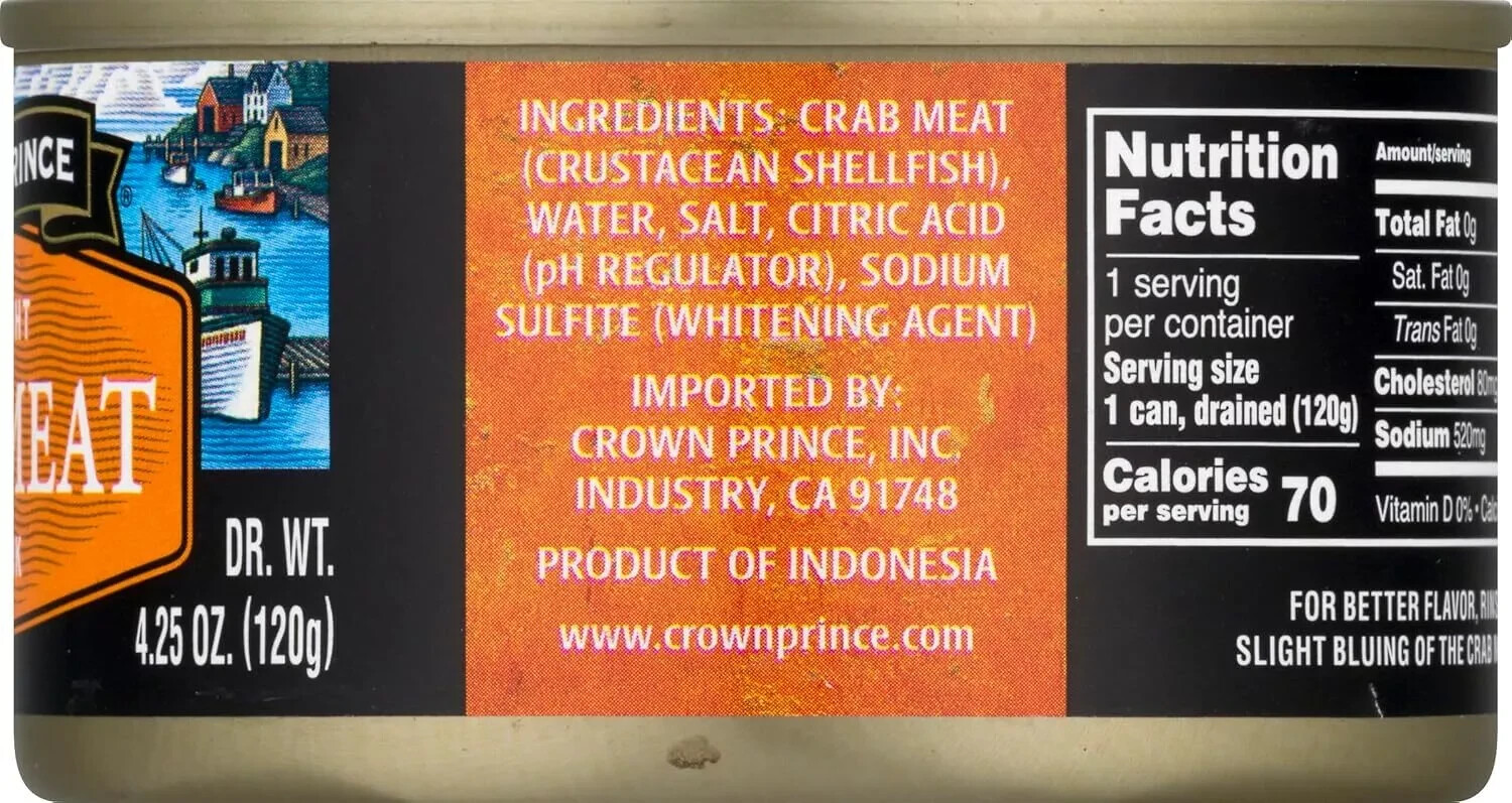 Fancy Pink Crab Meat, 6-Ounce Cans (Pack Of 12)