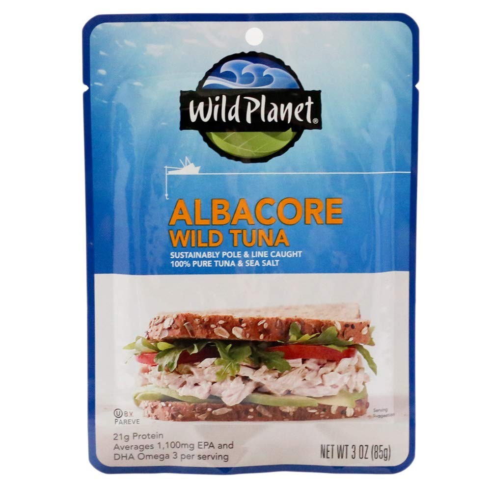 Wild-Caught Albacore Tuna in Sea Salt, 3 oz Pack – Keto & Paleo Friendly