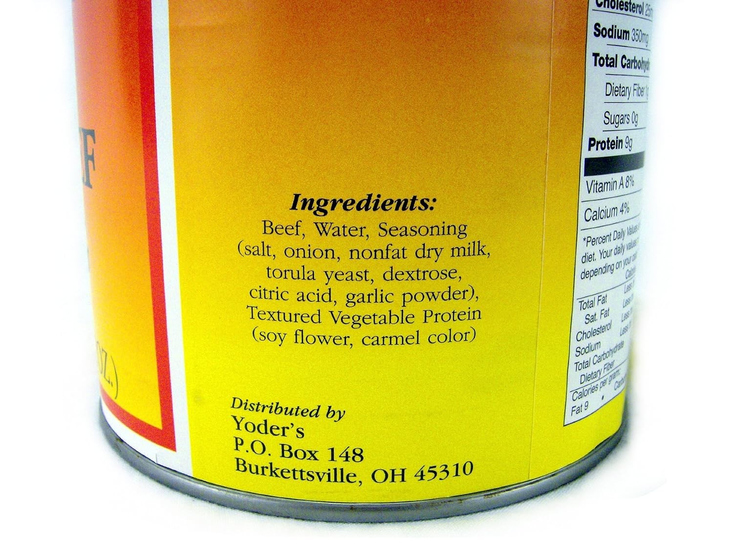 Yoders Canned Taco Beef 28oz – Fully Cooked, Shelf Stable, Ready to Eat Meat