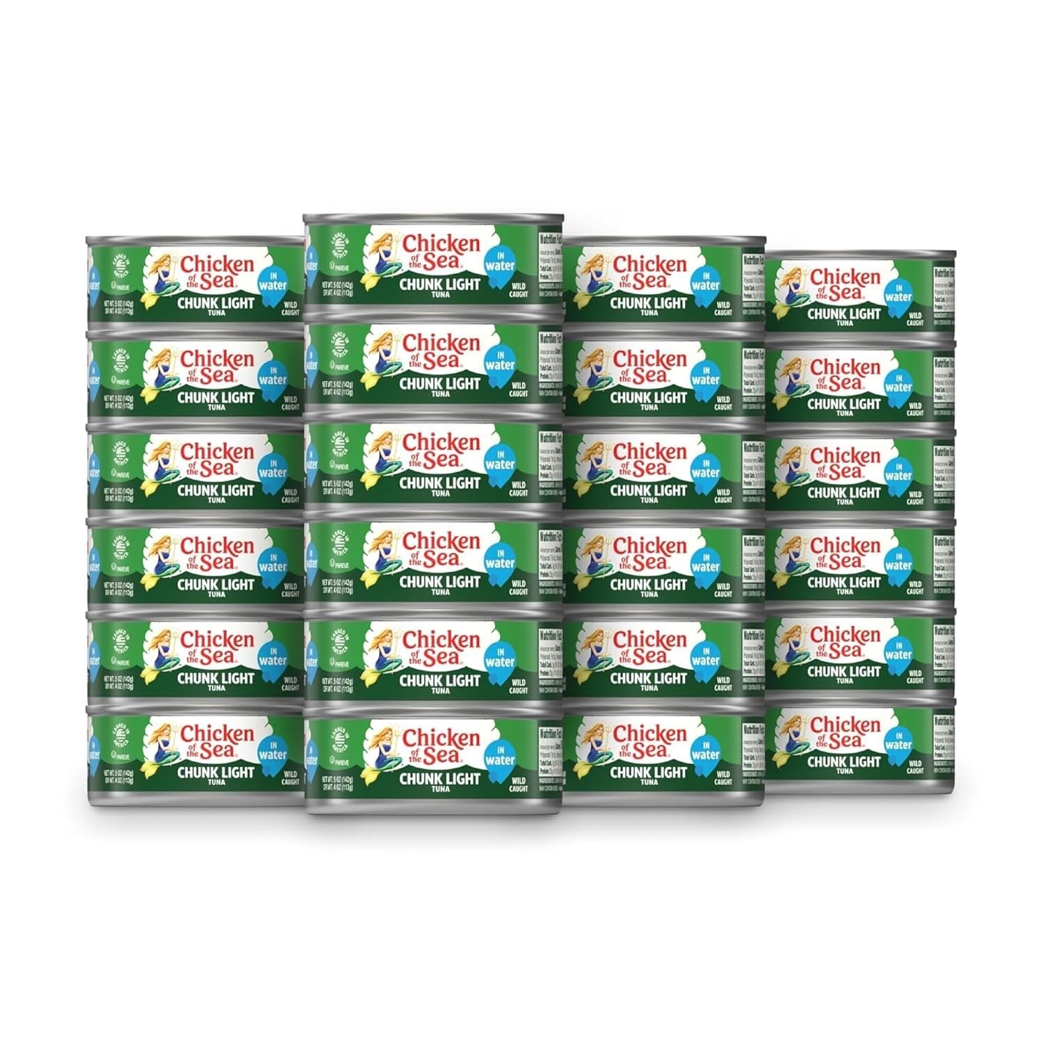 Wild Caught Chunk Light Tuna 5 Ounce Cans 10-Count – High Protein 100% Classic