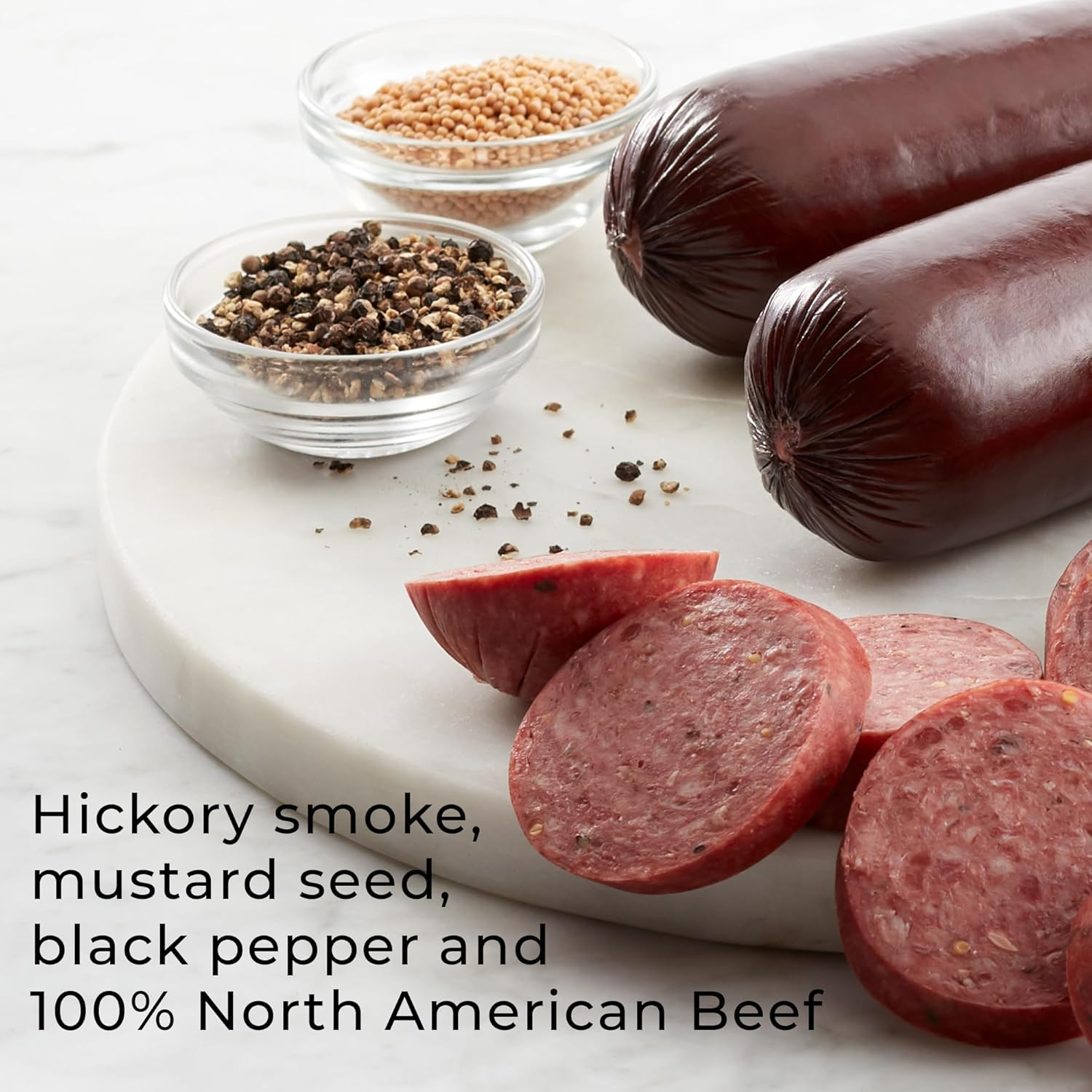 Party-Size Signature Beef Summer Sausage, 26 Ounces | Great for Snacking, Gifts,