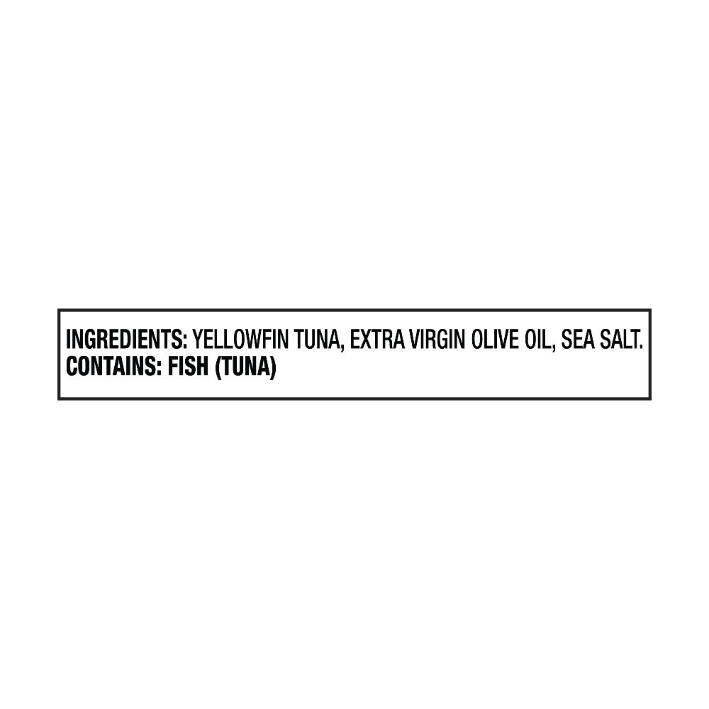 Wild Caught Yellowfin Tuna in Extra Virgin Olive Oil, 26g Protein per Can, 4.5