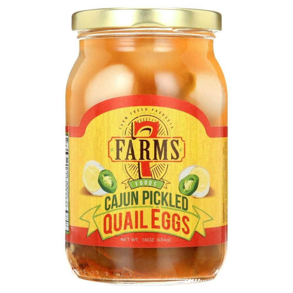 Cajun Spicy Pickled Quail Eggs Gourmet Snack 2 Pack Jar