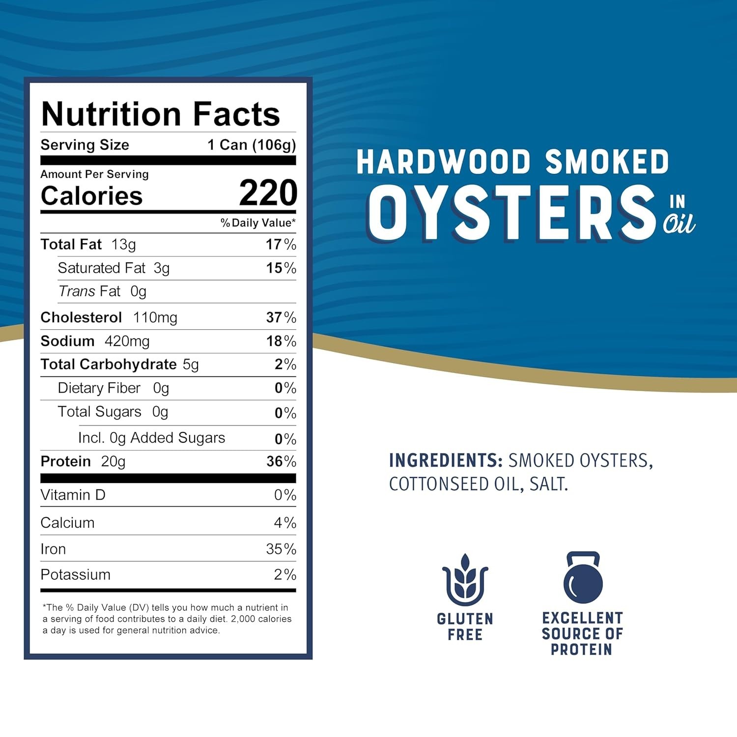 Bumble Bee Canned Hardwood Smoked Oysters, 3.75 oz Cans (Pack of 12) – Ready to