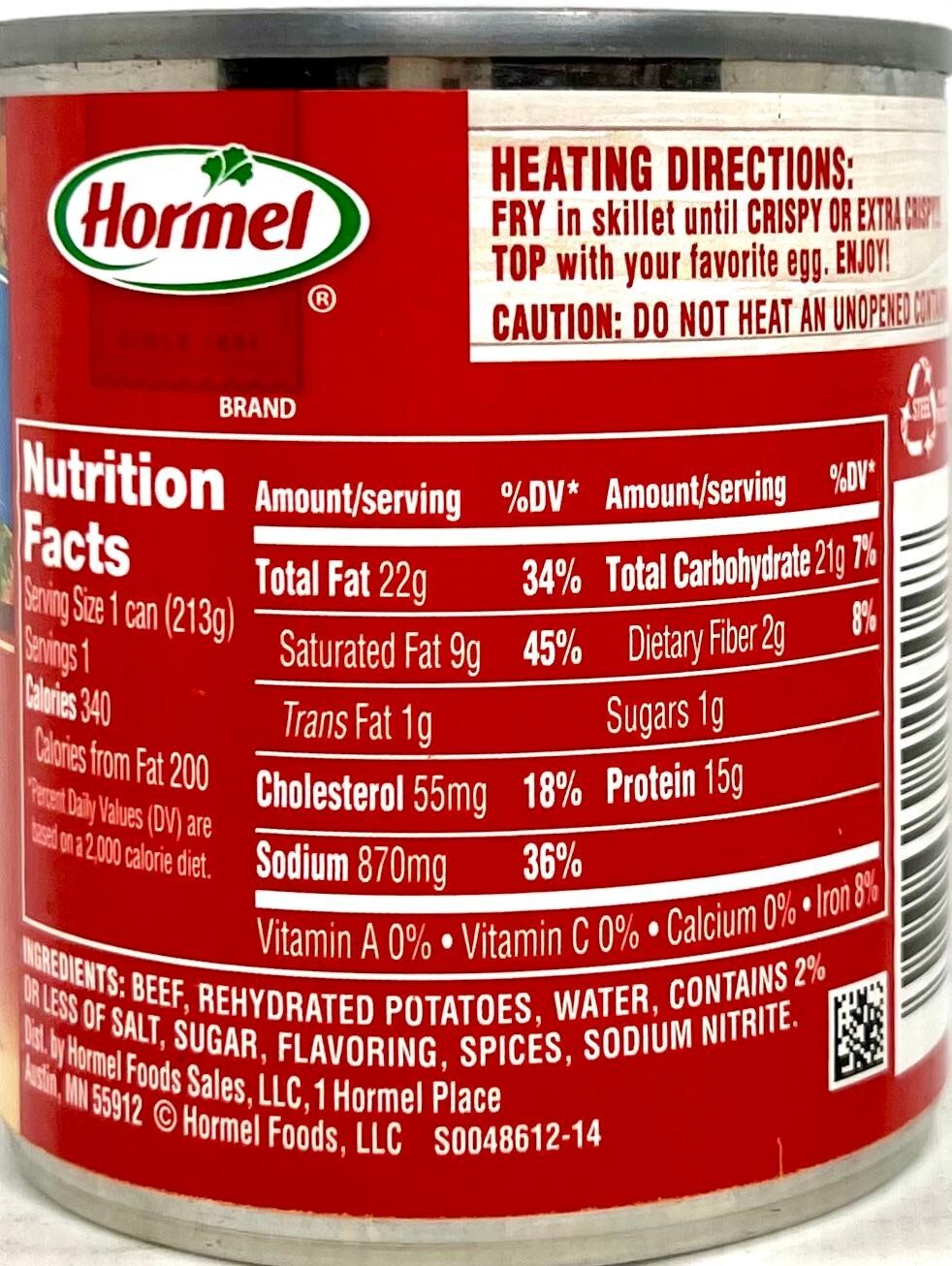 Mary Kitchen Corned Beef Hash Homestyle 7.5 oz ( Pack of 3 )~4/2027