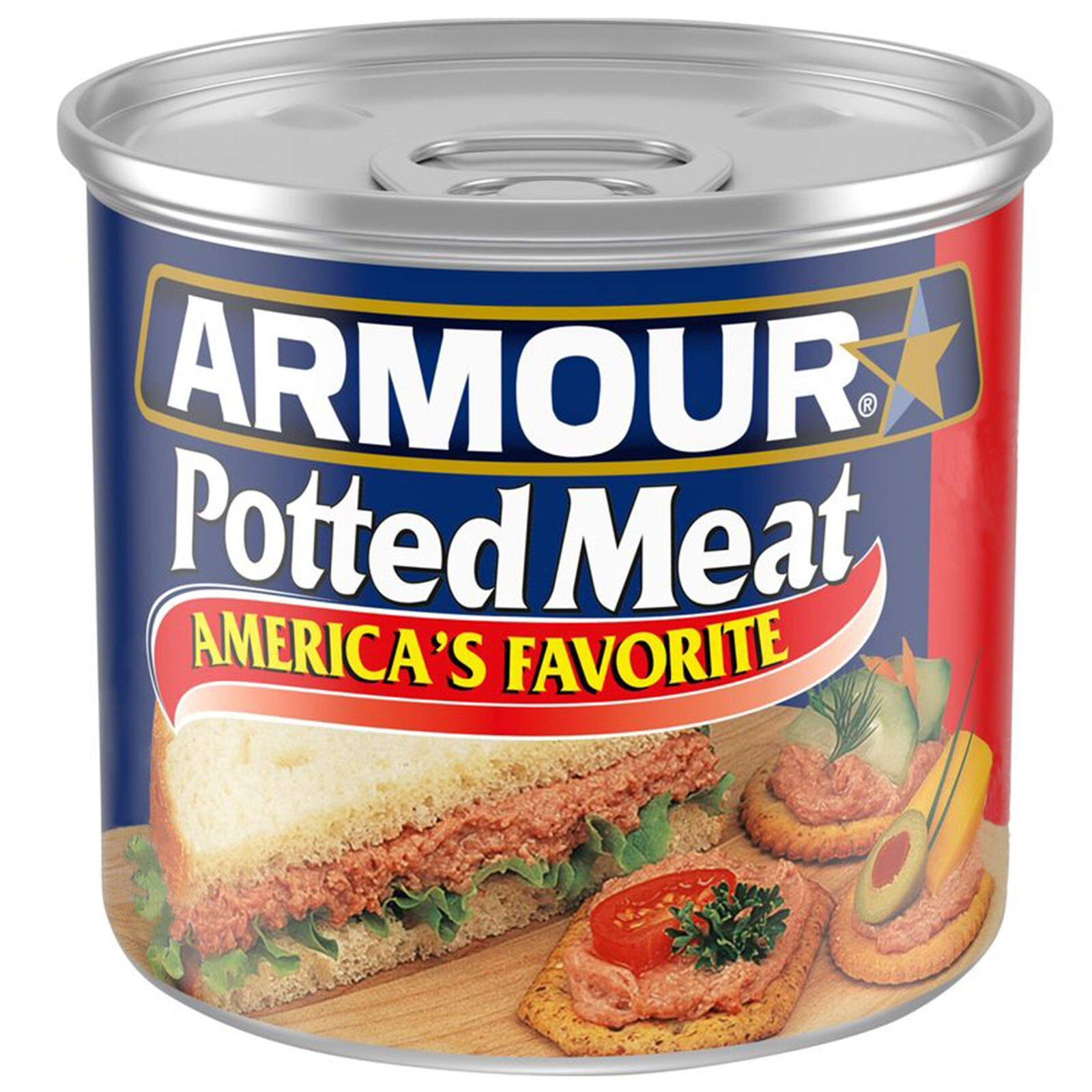 Amour Star Potted Meat 🥪 5.5 OZ, Bulk Lot of *24 Cans