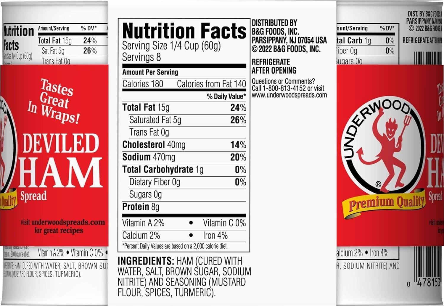 Classic Deviled Ham Spread – 4 Pack