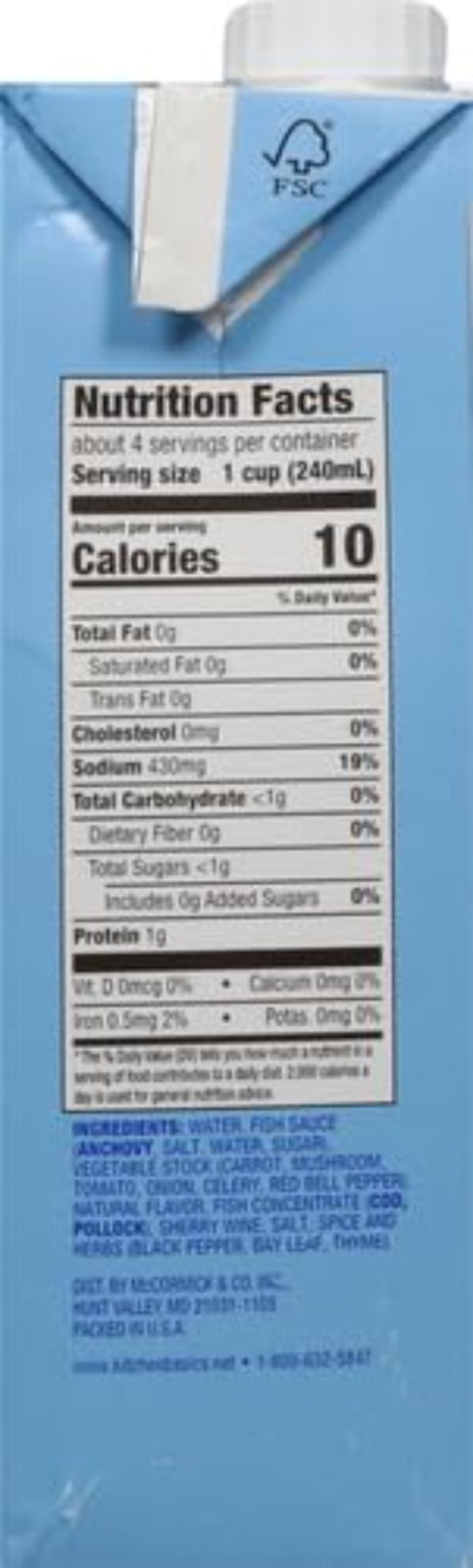 Kitchen Basics Seafood Stock Pack