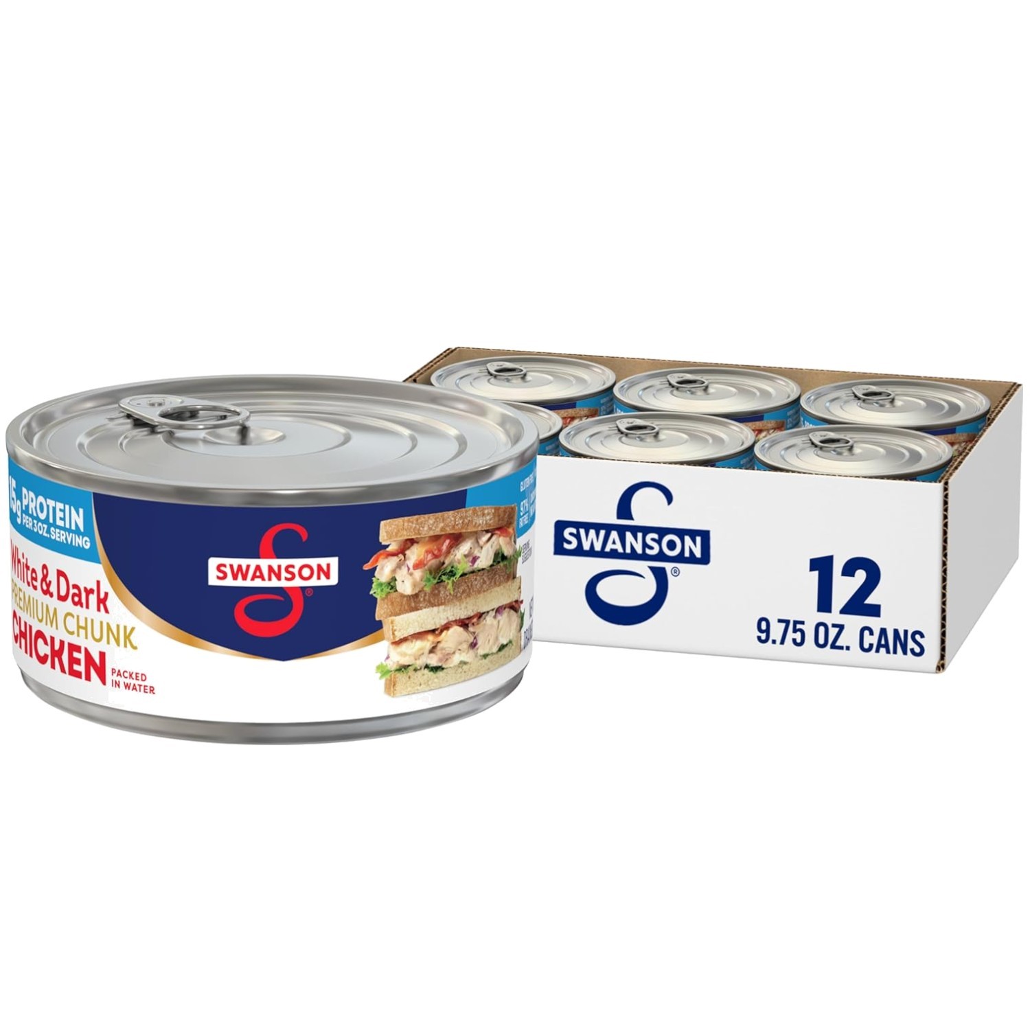 No Antibiotics Added Chunk Chicken Breast, 9.75 oz Can x12