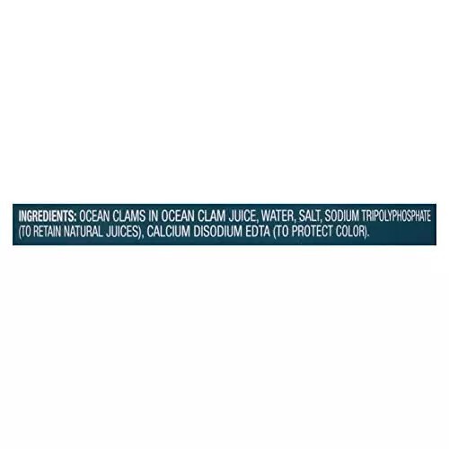 Snow’s Ocean Chopped Clams Canned, 51 oz Can – 7g Protein per Serving – Gluten F