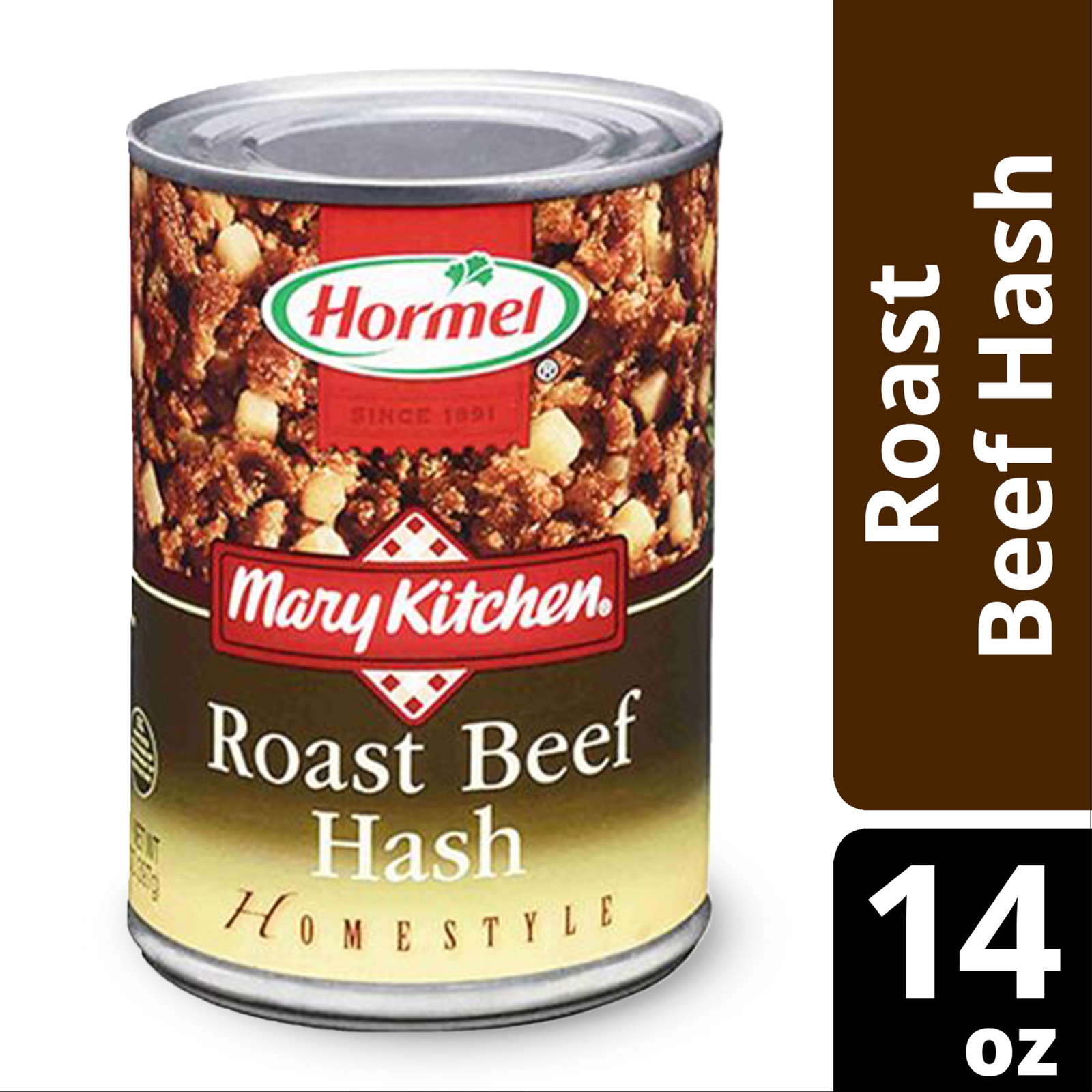 Roast Beef Hash, Canned Roast Beef Hash, 14 Oz Steel Can