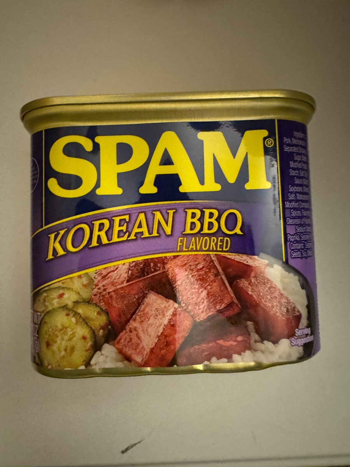 SPAM Korean BBQ Flavored 12oz. NEW FLAVOR Exp 2027 (1 Can)