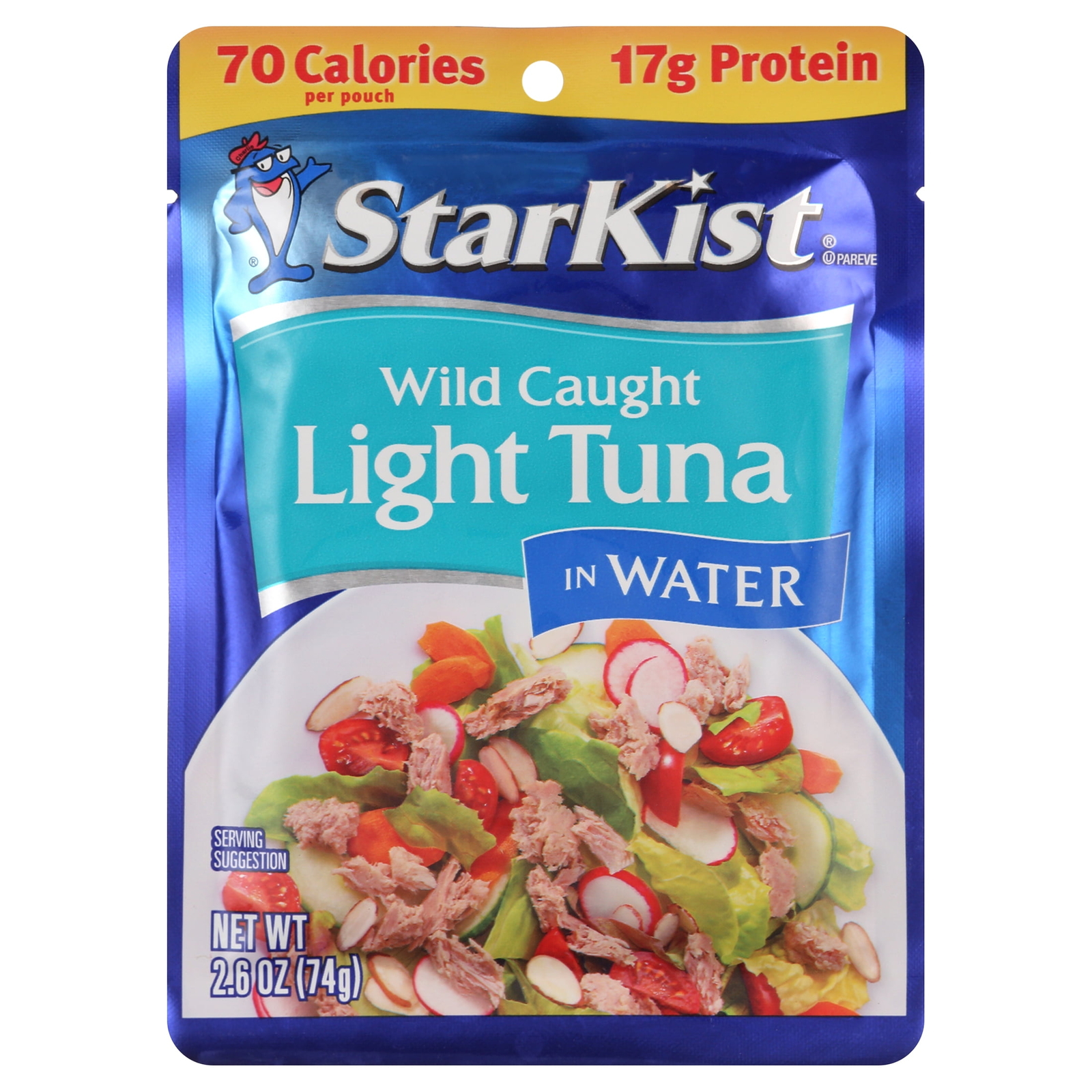 Fresh,StarKist Chunk Light Tuna in Water – 2.6 oz Pouch (8-Pack),New
