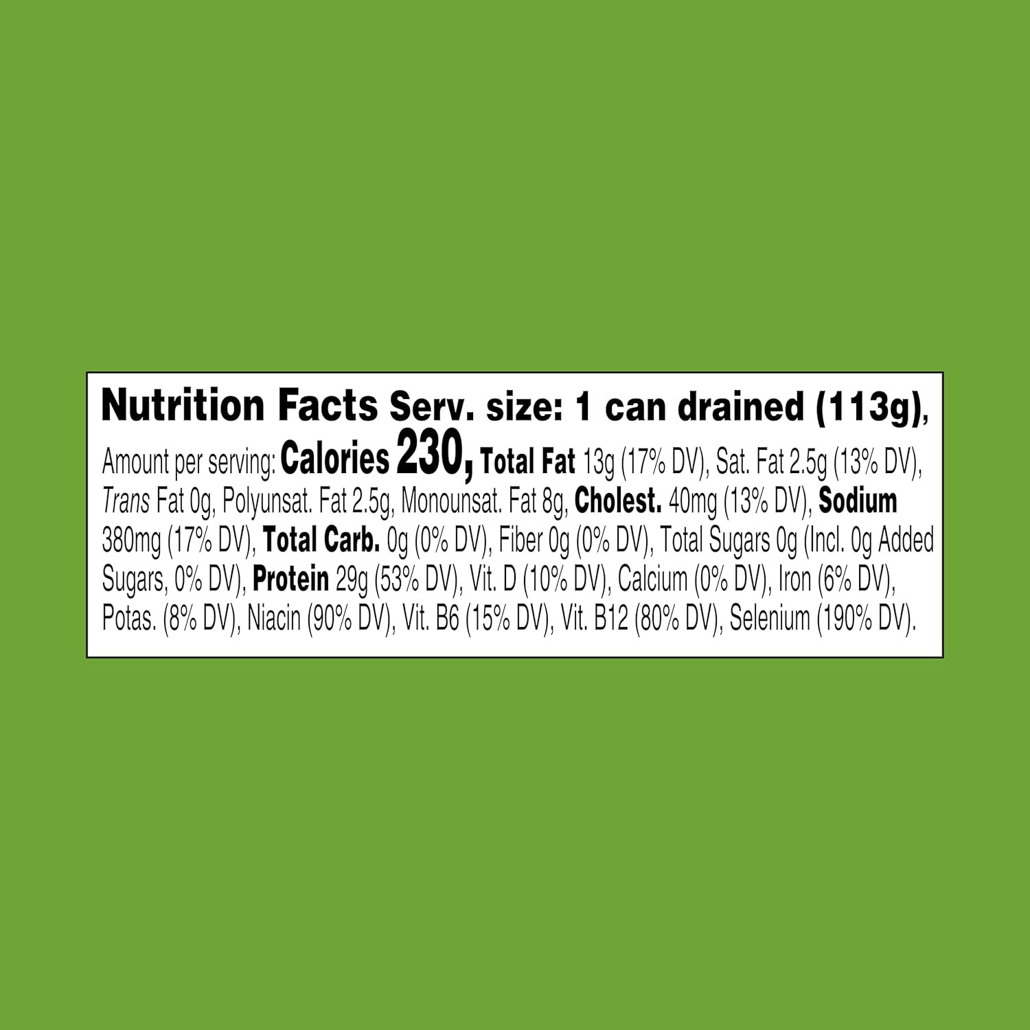 E.V.O.O. Solid Yellowfin/Light Tuna in Extra Virgin Olive Oil – 4.5 Oz Can (Pack