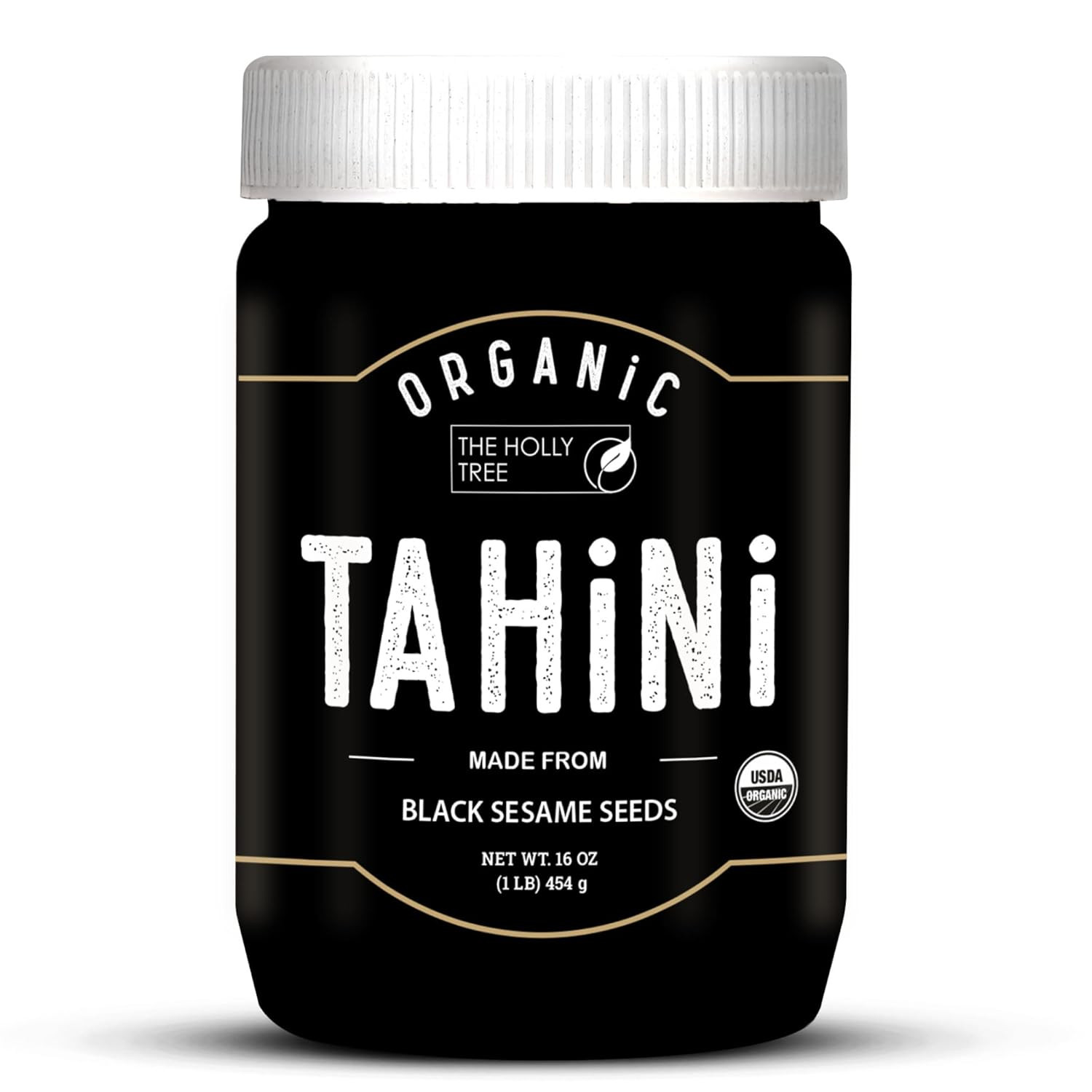 Organic Black Tahini Paste 16 Oz (1Lb) – Black Sesame Paste – USDA Certified, Ko