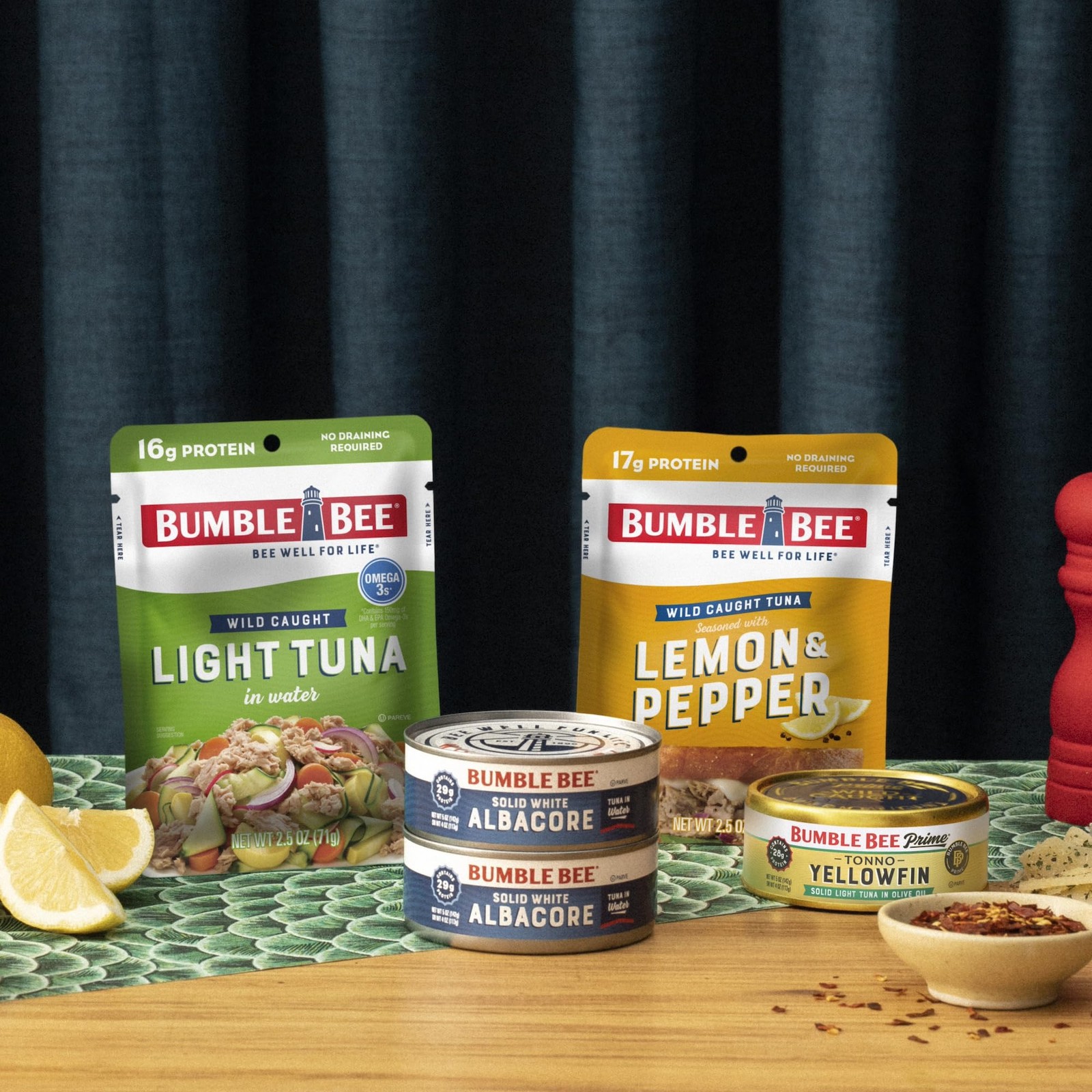 Bumble Bee Chunk Light Tuna in Water 2.5oz Pouches 12pk Ready to Eat Wild Caught
