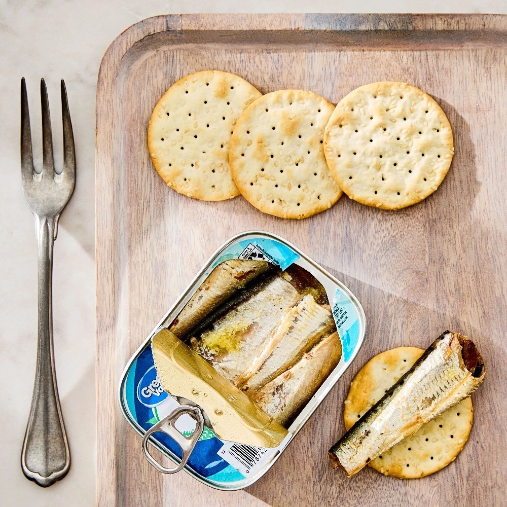 Canned Sardines in Water Wild Caught Healthy Protein Snack 6 Pack