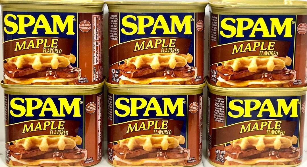 Spam Maple Luncheon Meat 12 oz ( Pack of 6 )