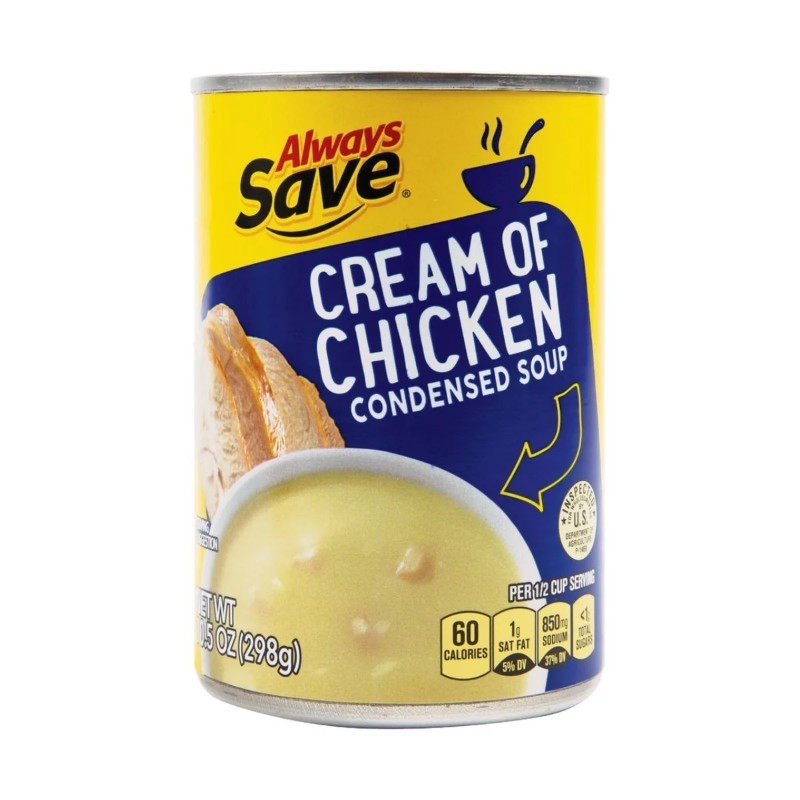 12x Always Save Condensed Creamy Chicken Soup Bulk Canned Food Pantry Lot 10.5oz