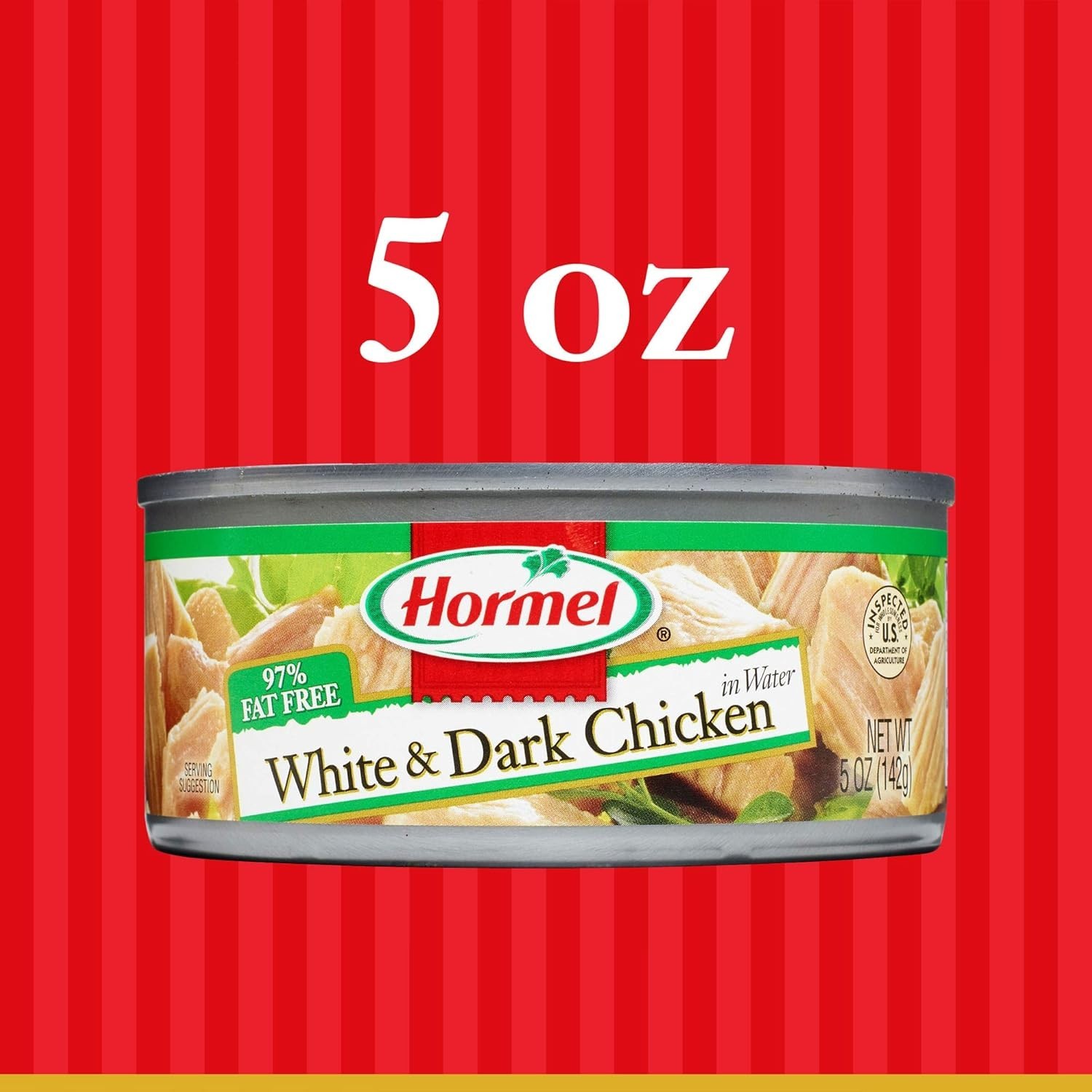 Easy Meal Prep: Canned White & Dark Chicken, 5oz (12 Pack), 9g Protein/Serving