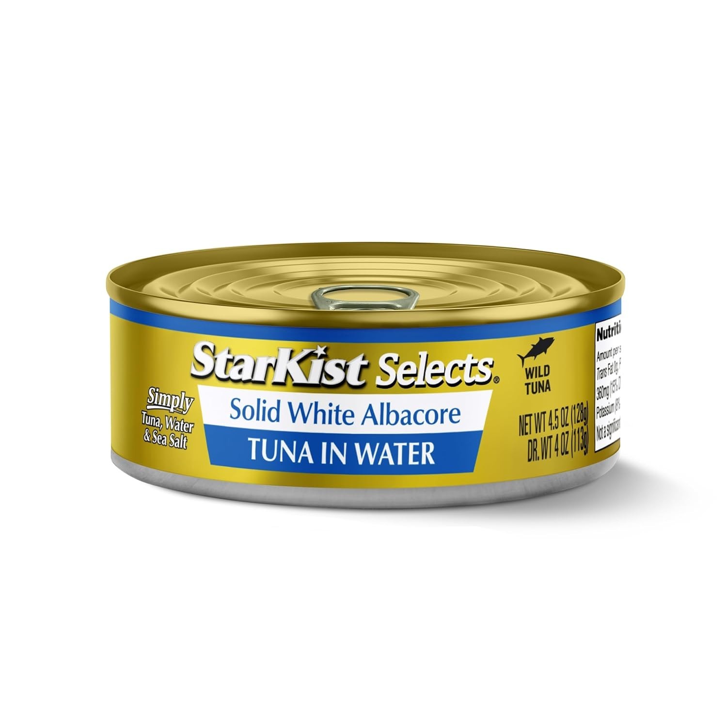 StarKist Selects Solid White Albacore Tuna in Water 4.5 Ounce Can, Pack of 1