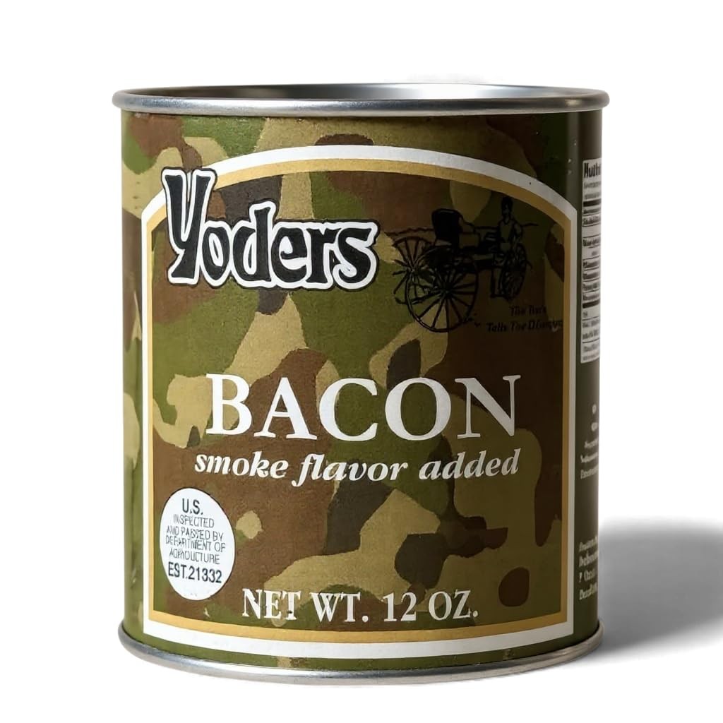 Yoder’s Canned Fully Cooked Bacon LongTerm Storage – Shelf Stable Meat – Read…