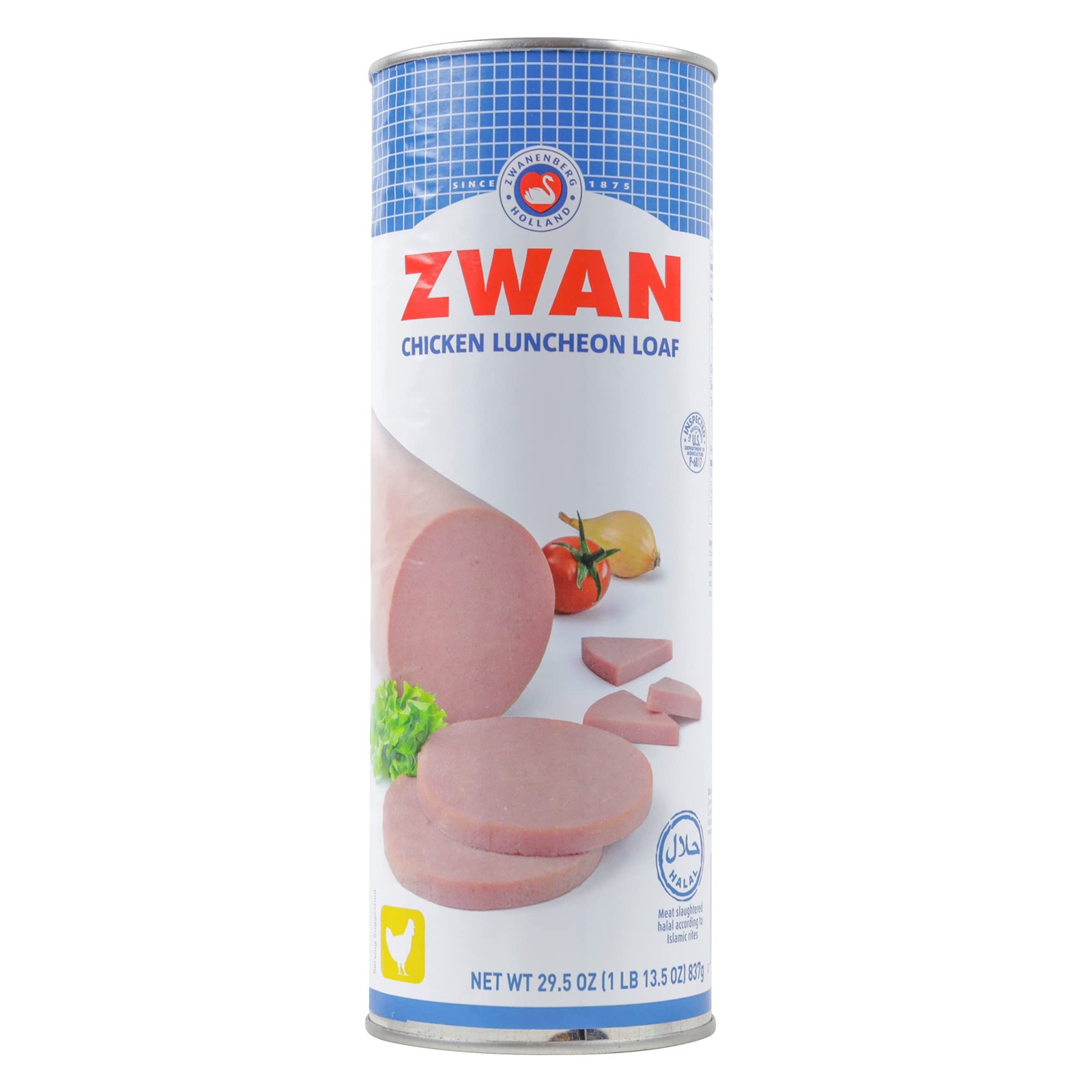 Zwan Luncheon Halal Meat, Chicken, Halal, 29.5 Ounce