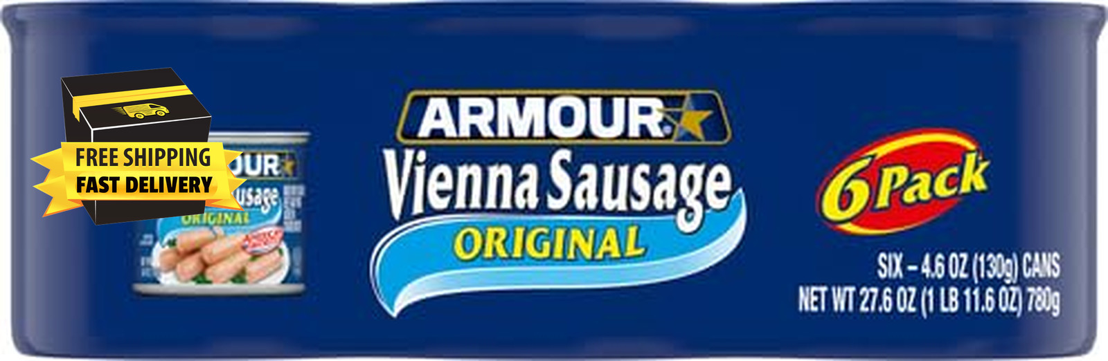 Star Vienna Sausage, Original Flavor, Canned Sausage, 4.6 Oz (Pack of 6) ⭐️⭐️⭐️⭐