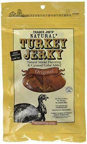 Trader Joe’s Natural Turkey Jerky Original 4oz(113g) ( Pack of 2)