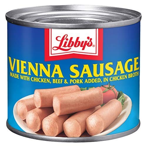Canned Vienna Sausage in Chicken Broth, 4.6 OZ – Pack of 24, Easy Meal Prep