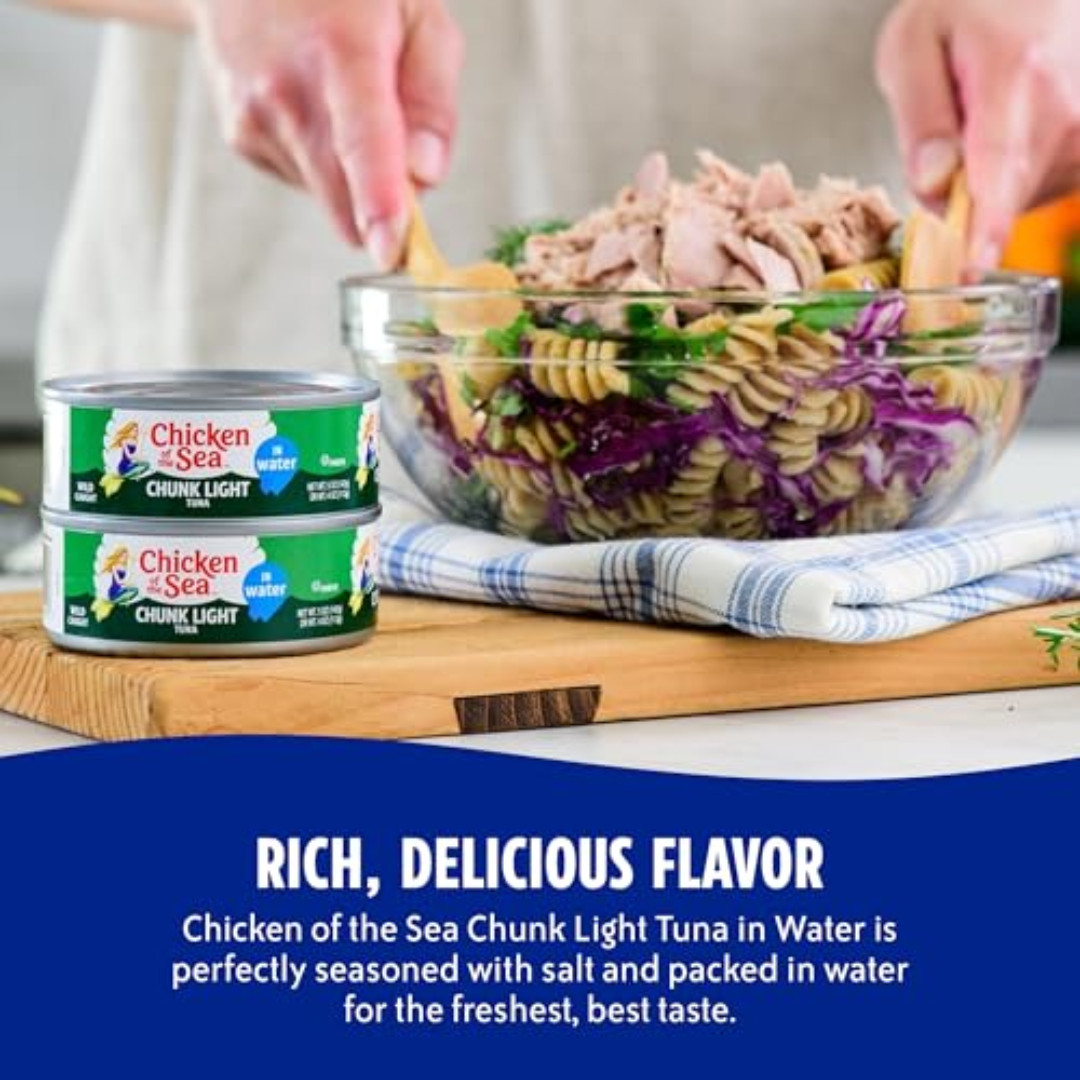 Chicken of the Sea Chunk Light Tuna in Water 5 oz. Can Pack of 10