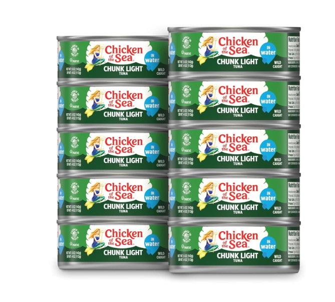 Chicken of the Sea Chunk Light Tuna in Water 5 oz. Can Pack of 10