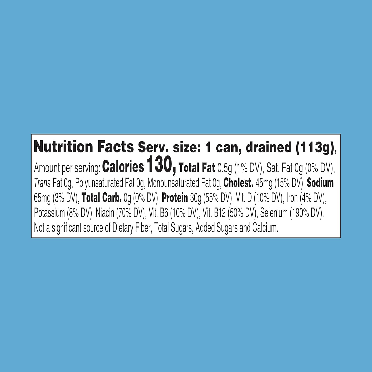 Selects No Salt Added Chunk White Albacore Tuna in Water, 4.5 Oz (12 Pack) Canne