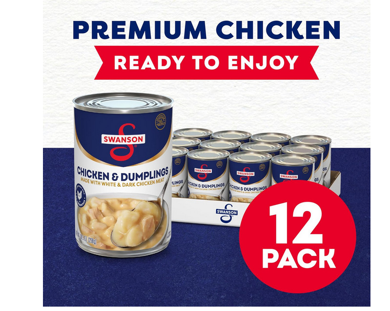 Swanson Canned Chicken and Dumplings With White 10.5 OZ Can (Case of 12)