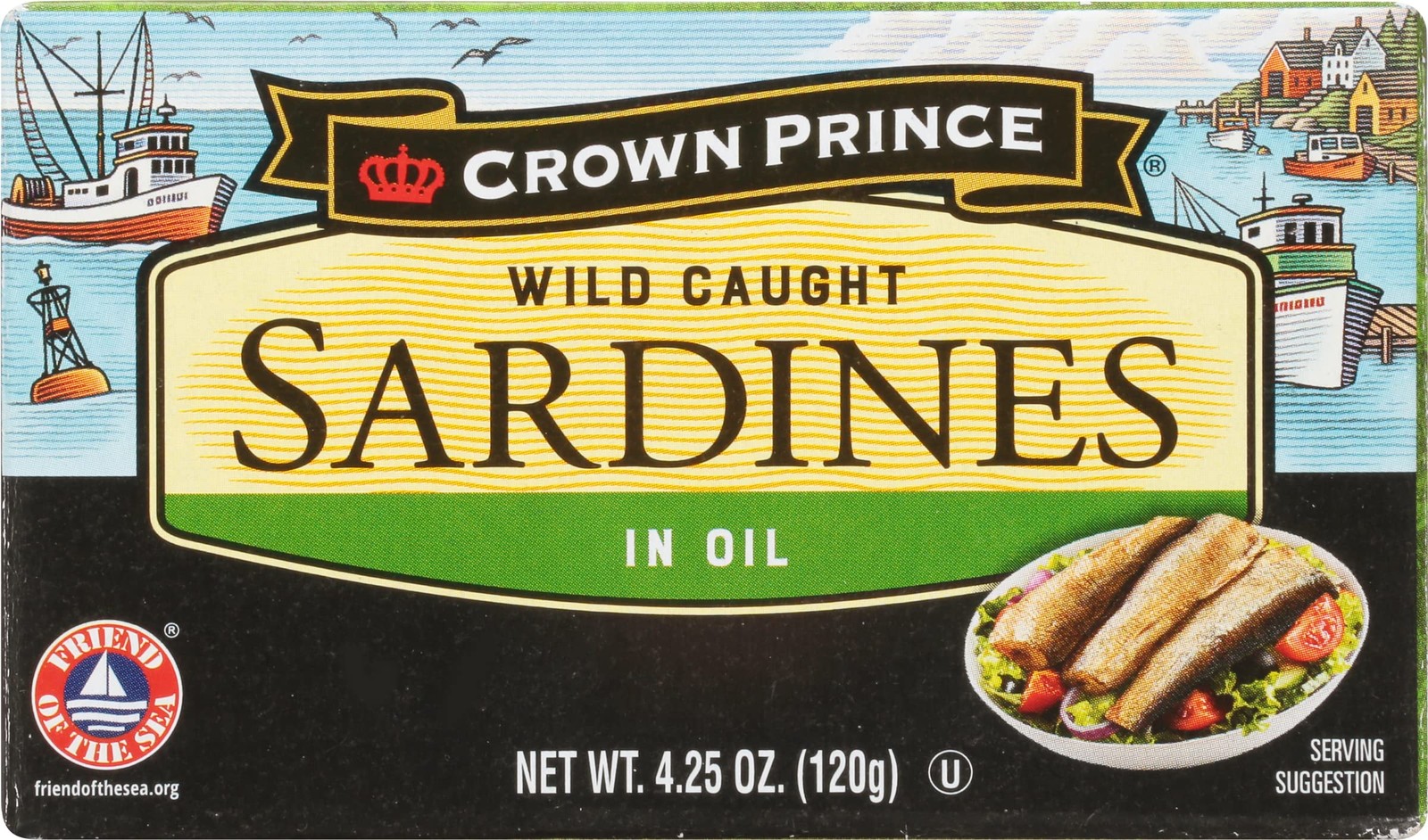Sardines in Oil, 4.25-Ounce Cans (Pack of 12)