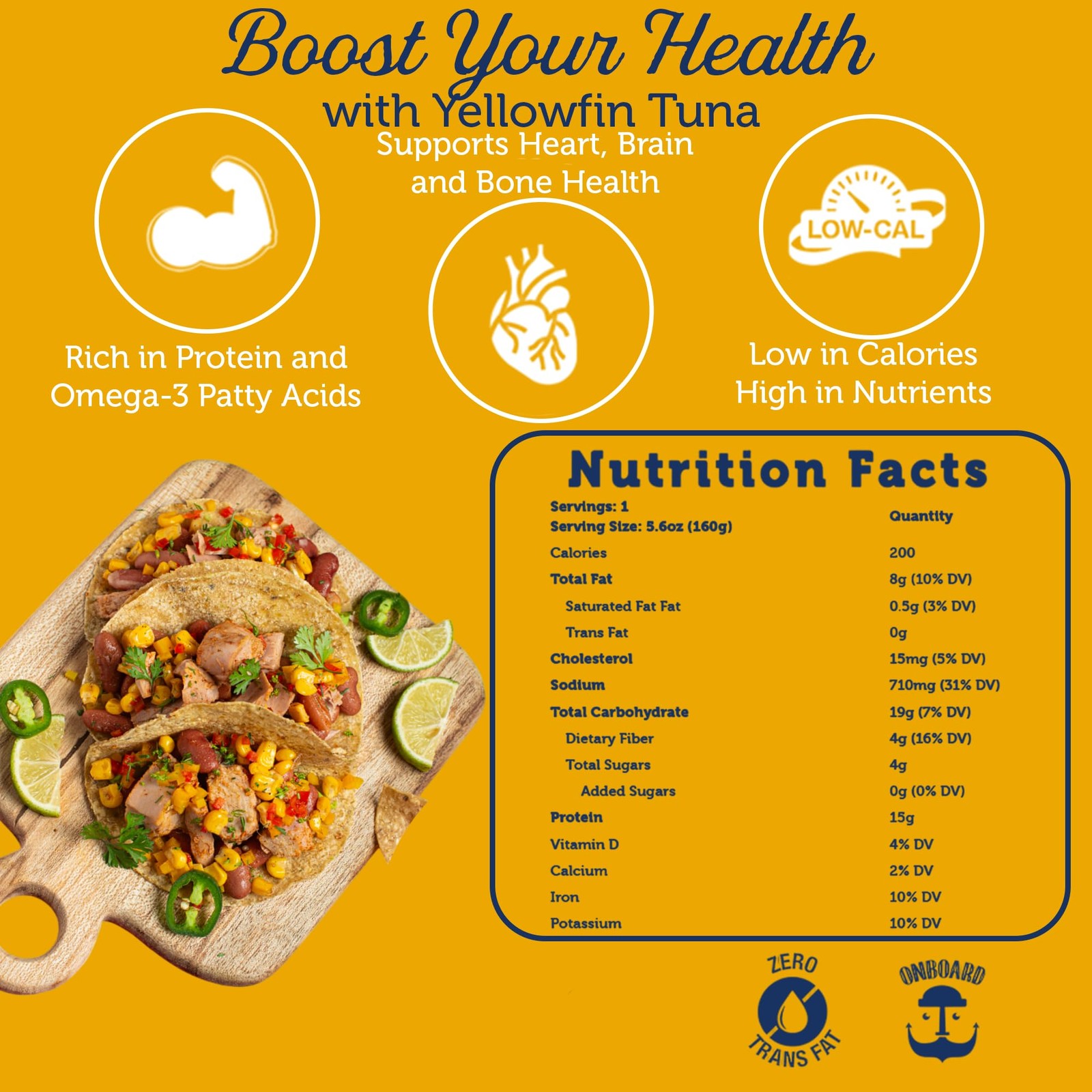 Ready to Eat Mexican Tuna Salad – Tuna Snacks with Beans, Peppers, Corn & Lim…