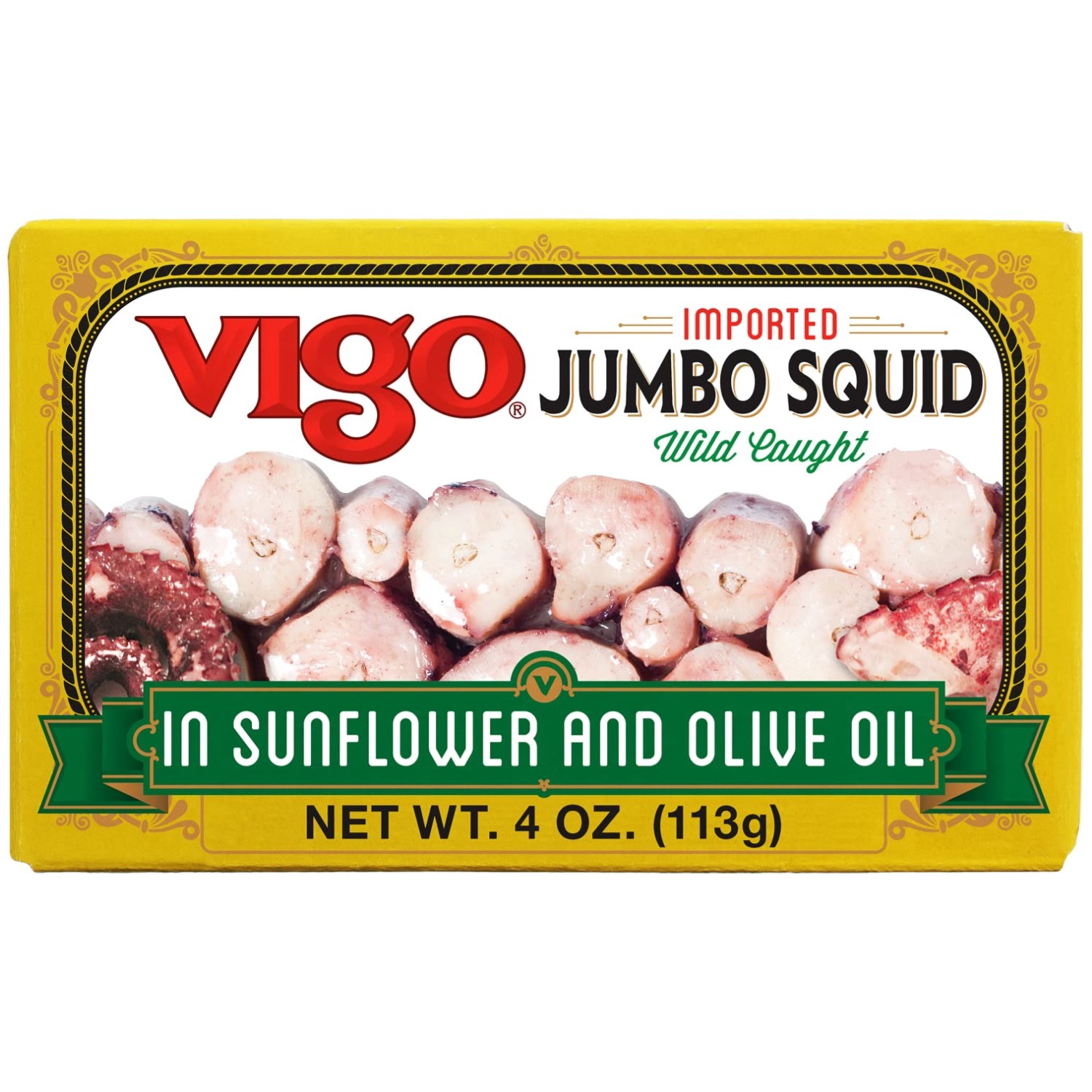 Imported Spanish Squid in Sunflower & Olive Oil, 1 Pack