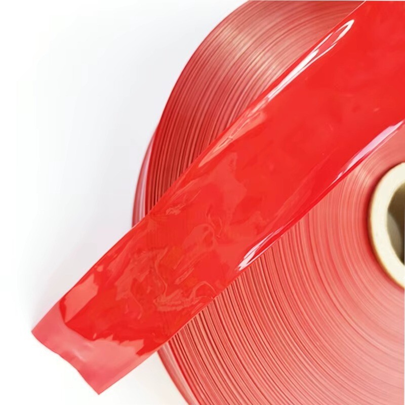 5 Meters Food Grade Red Plastic Sausage Casings Shell Width 48-50mm Inedible