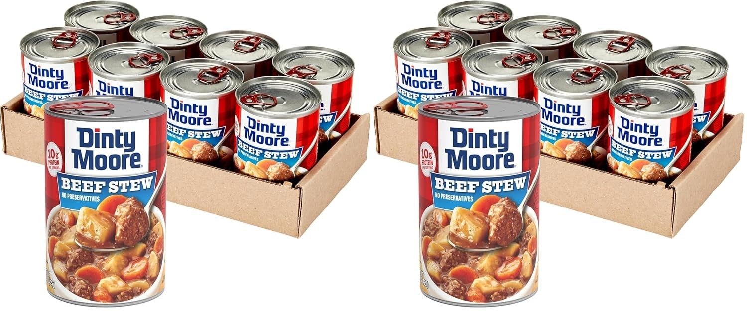 Gluten-Free Beef Stew, Fully Cooked, 10g Protein, 8 Pack x 2