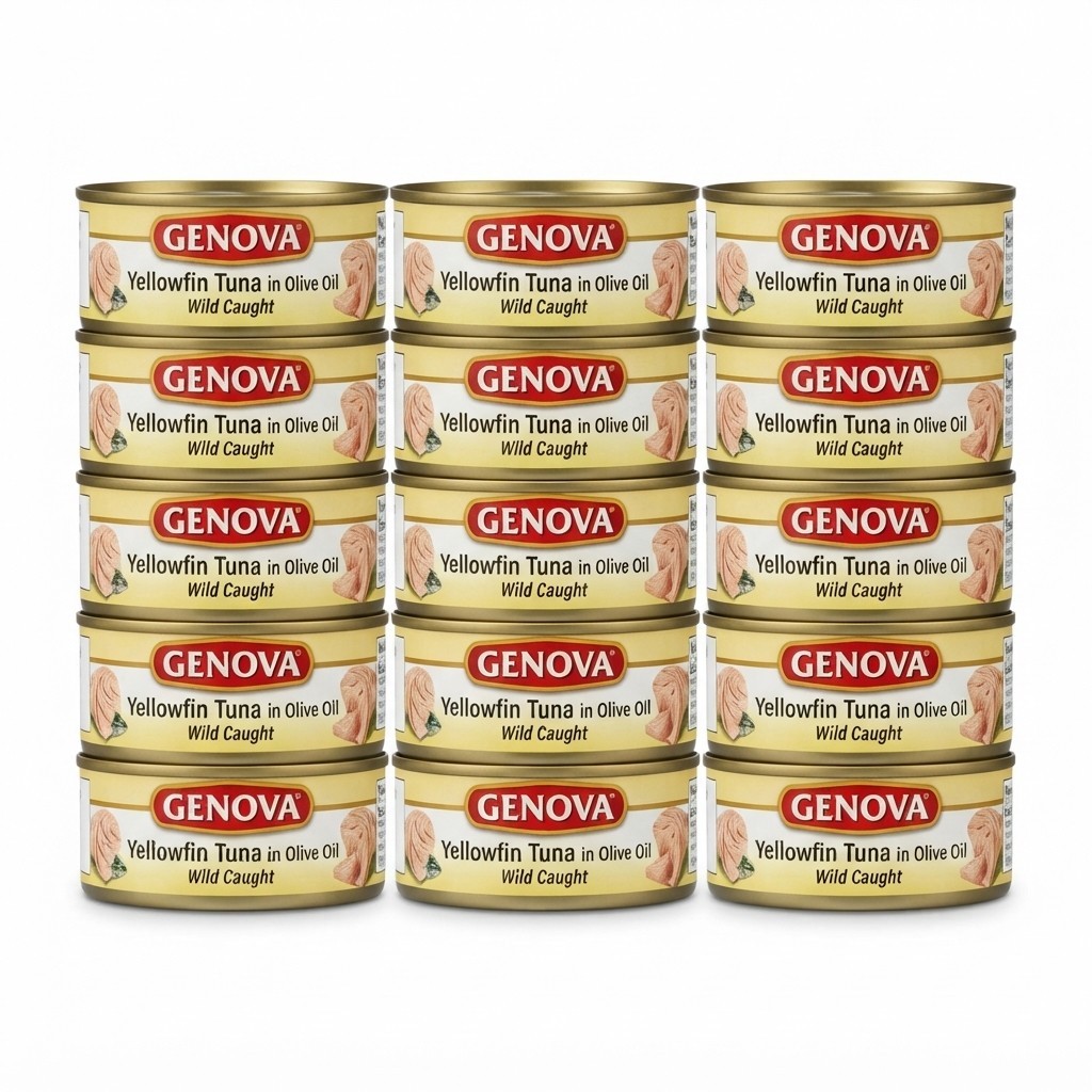 Yellowfin Tuna in Olive Oil 5oz Cans Pack of 12 Wild Caught