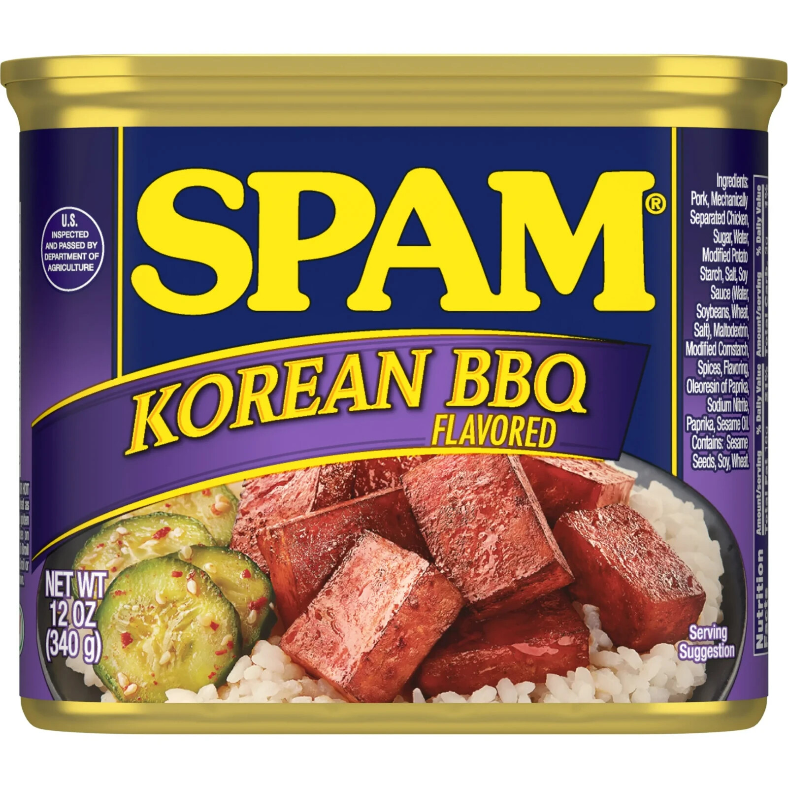 Hormel SPAM Korean BBQ Flavored 12oz ready to ship