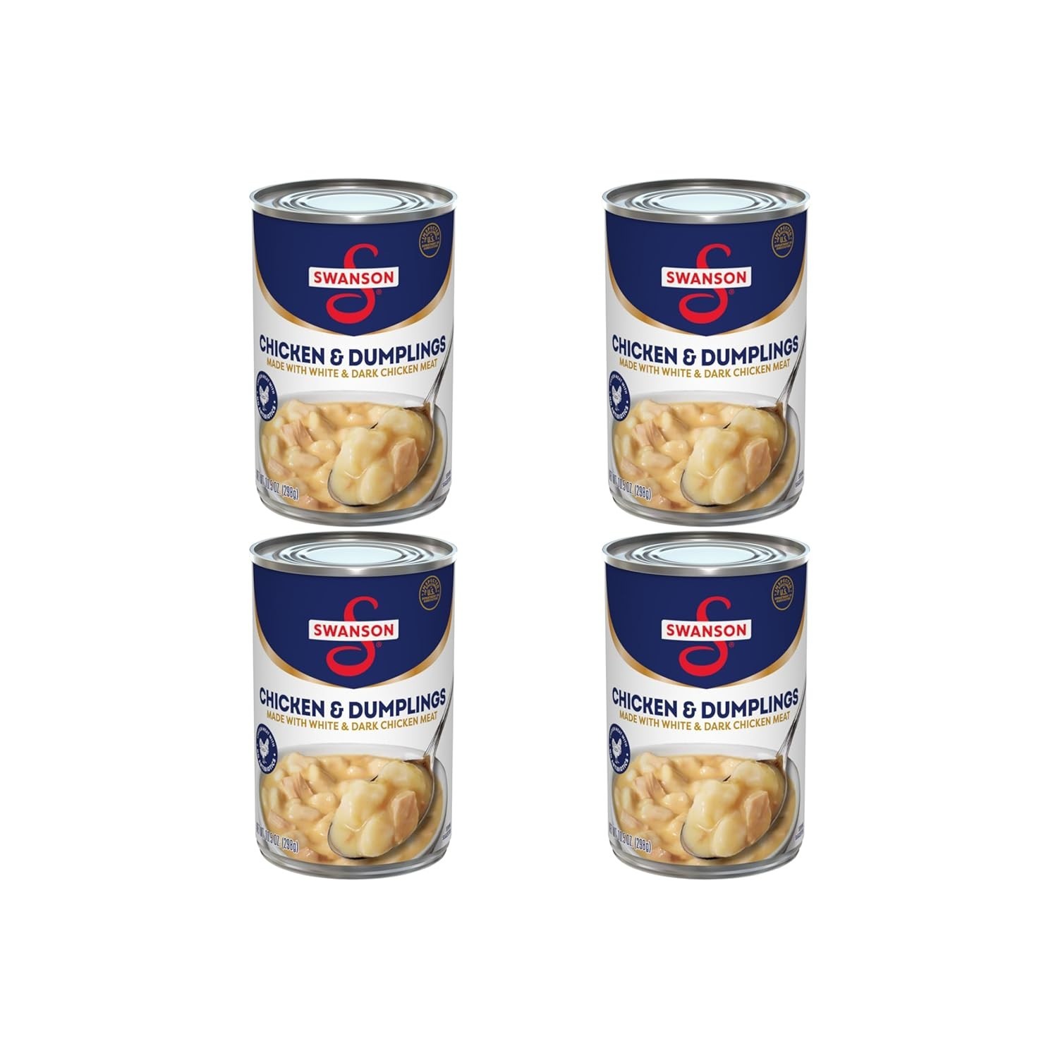 Authentic Southern Chicken & Dumplings by Swanson, 42 Oz Total – 13g Protein