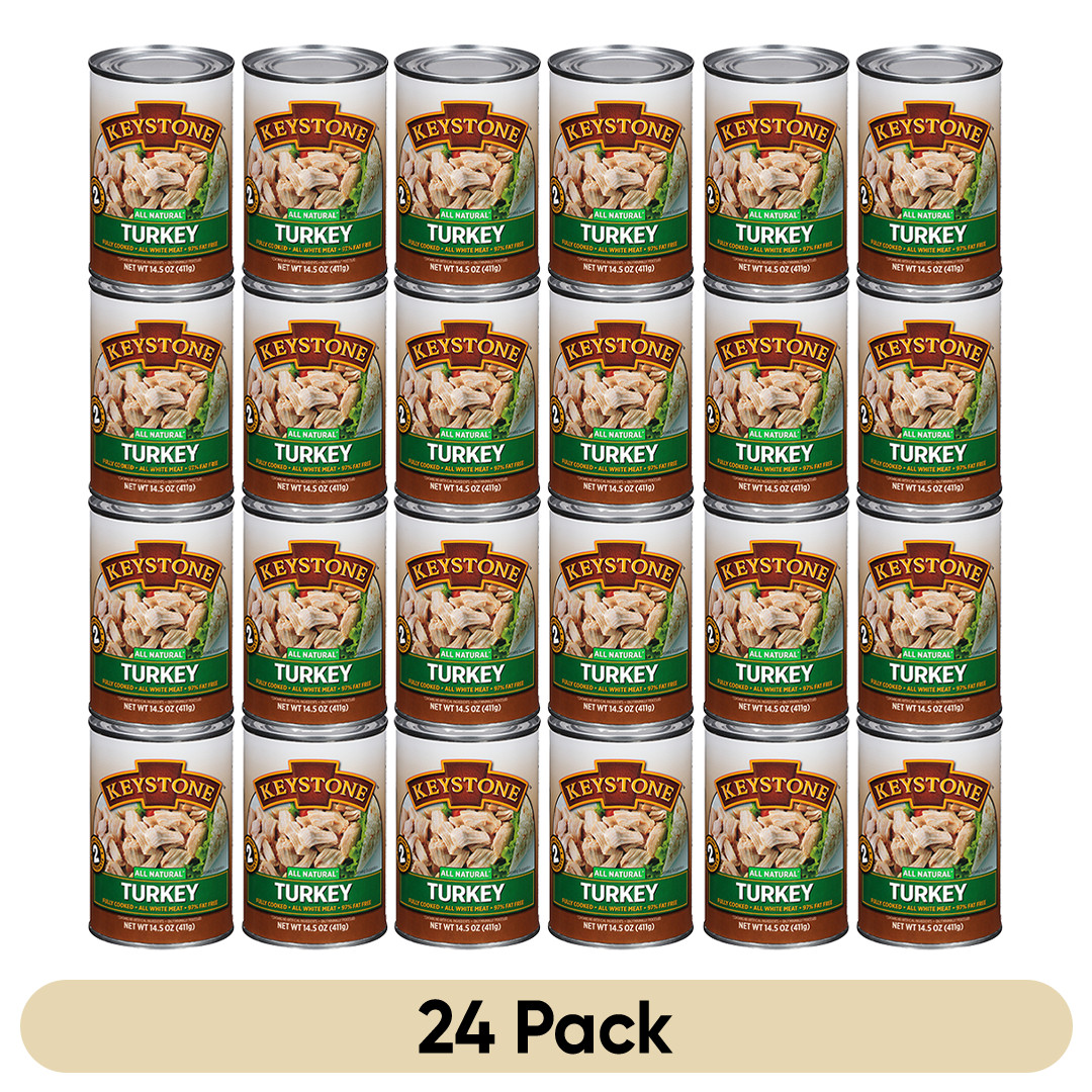 Keystone Meats Turkey 14.5oz – Pack of 24 Cans | Fully Cooked, No Preservatives